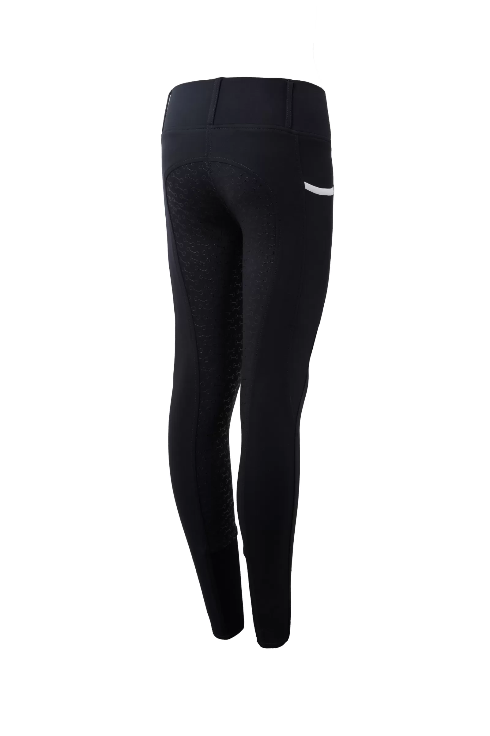 Riding Tights*horze Lucinda Kids High Waist Silicone Full Seat Tights Dark Navy