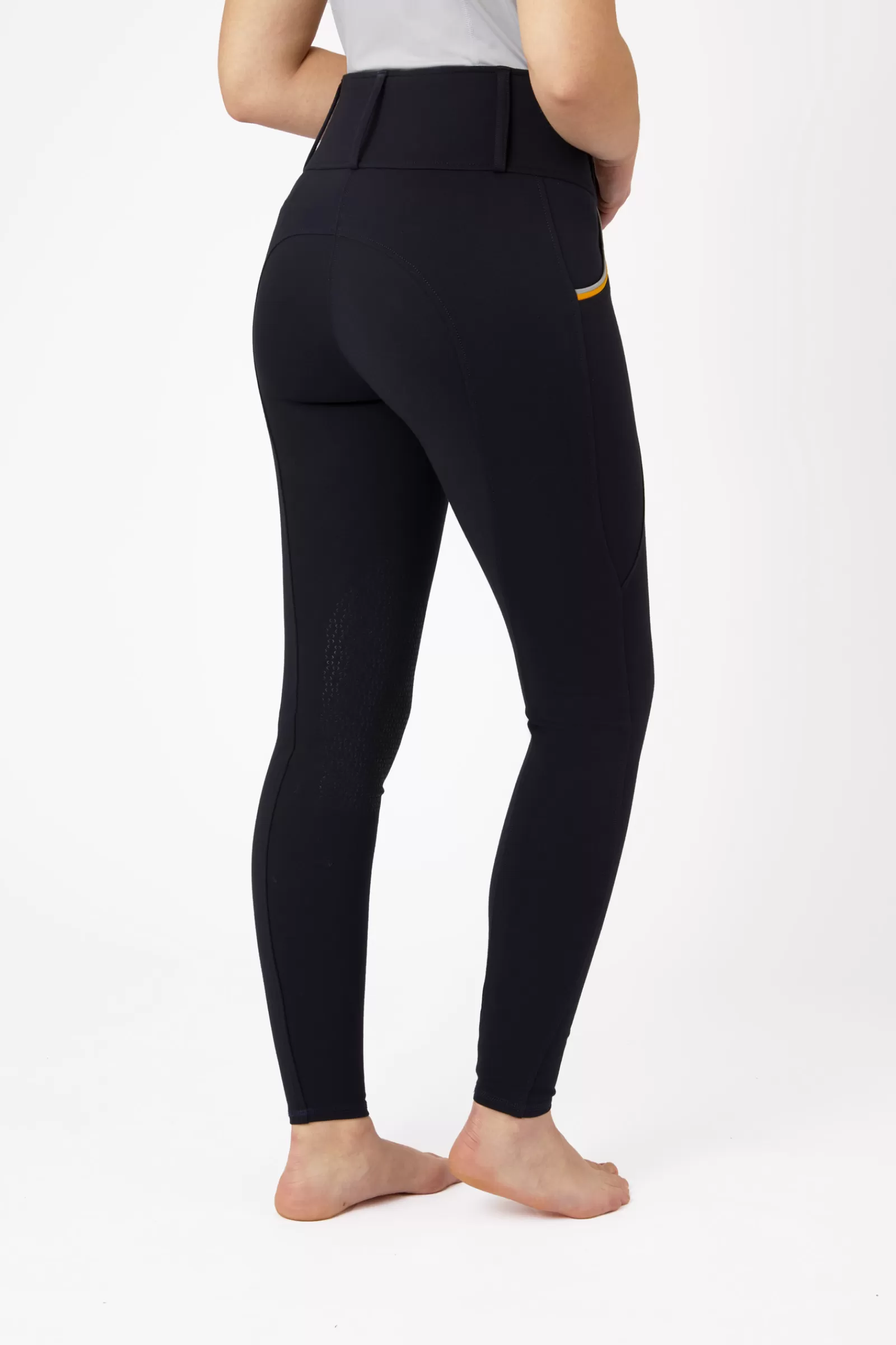 Riding Tights*horze Lucinda Women'S Knee Grip Riding Tights With Large Pockets Dark Navy