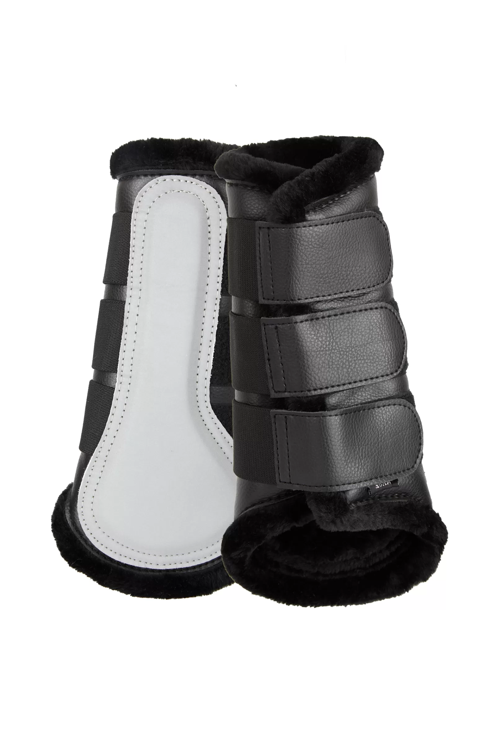 horze Luminox Reflective Brushing Boots, Front> Horse Boots