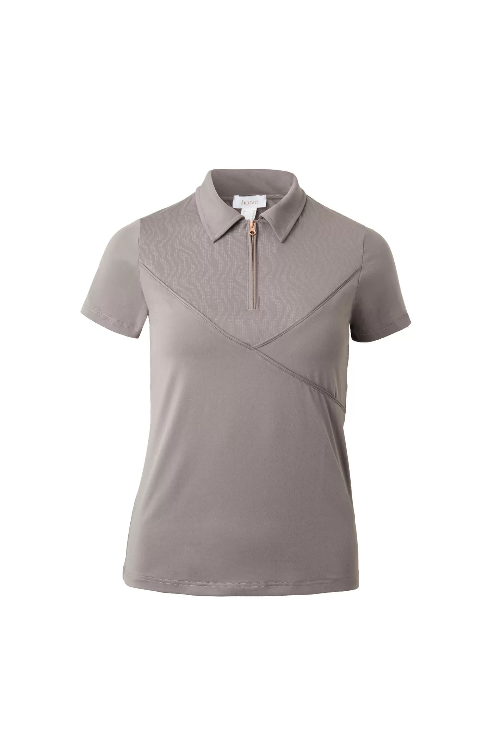 Tops & T-Shirts*horze Lyla Women'S Functional Polo Shirt Iron Grey Brown