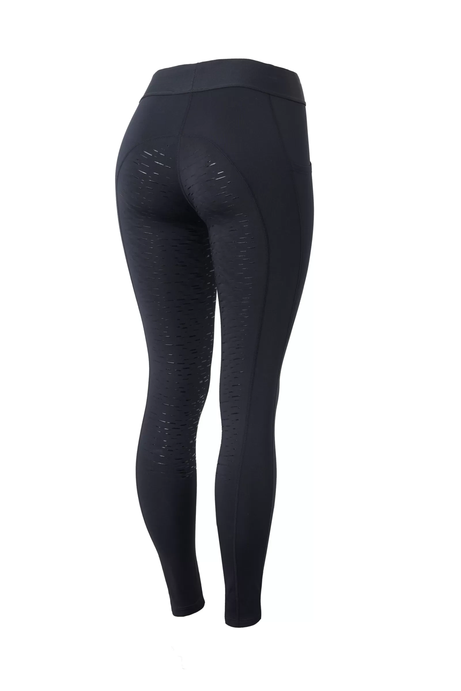 Club Apparel*horze Maia Women'S Fullgrip Riding Tights With Phone Pocket Anthracite Dark Grey