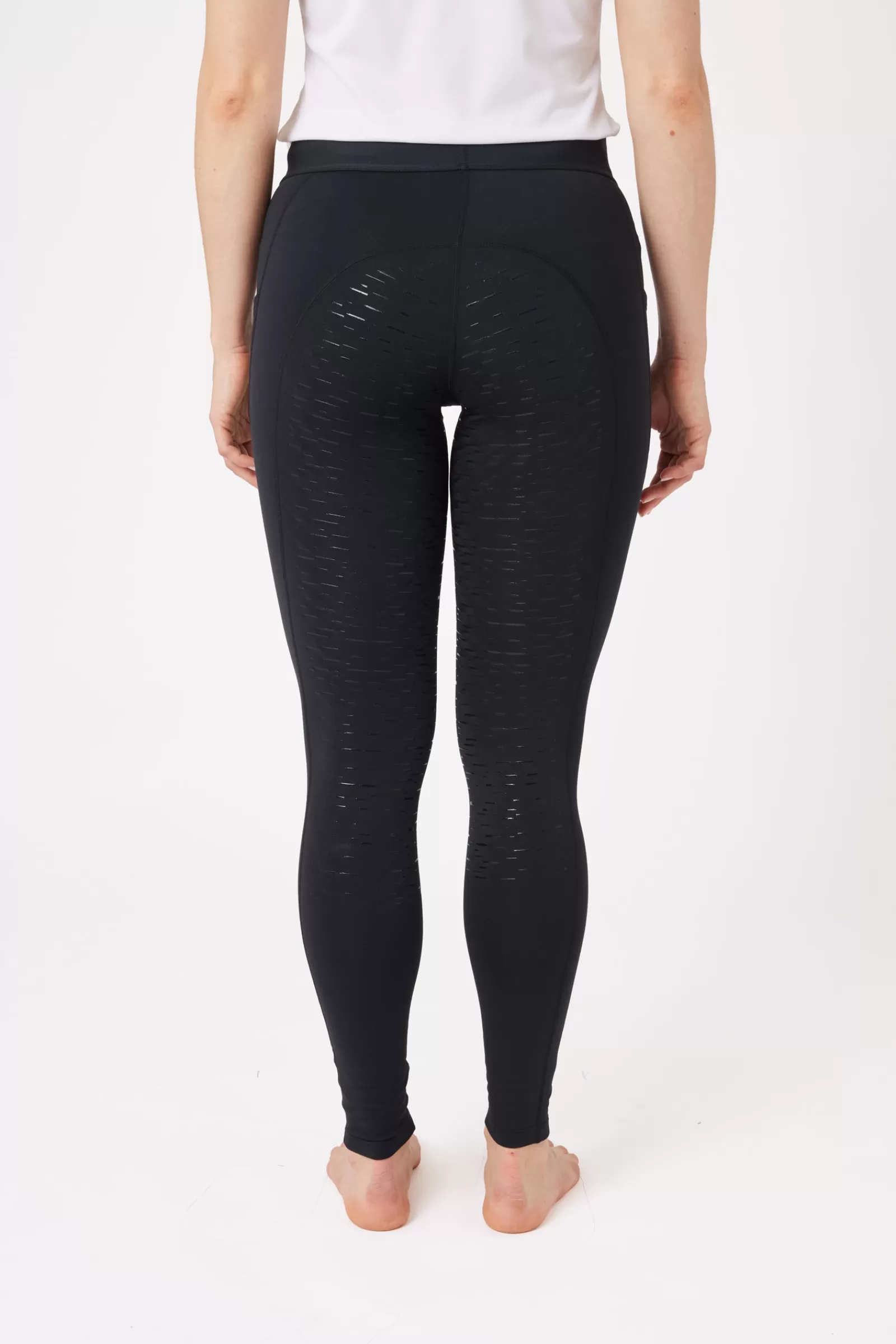 Club Apparel*horze Maia Women'S Fullgrip Riding Tights With Phone Pocket Anthracite Dark Grey