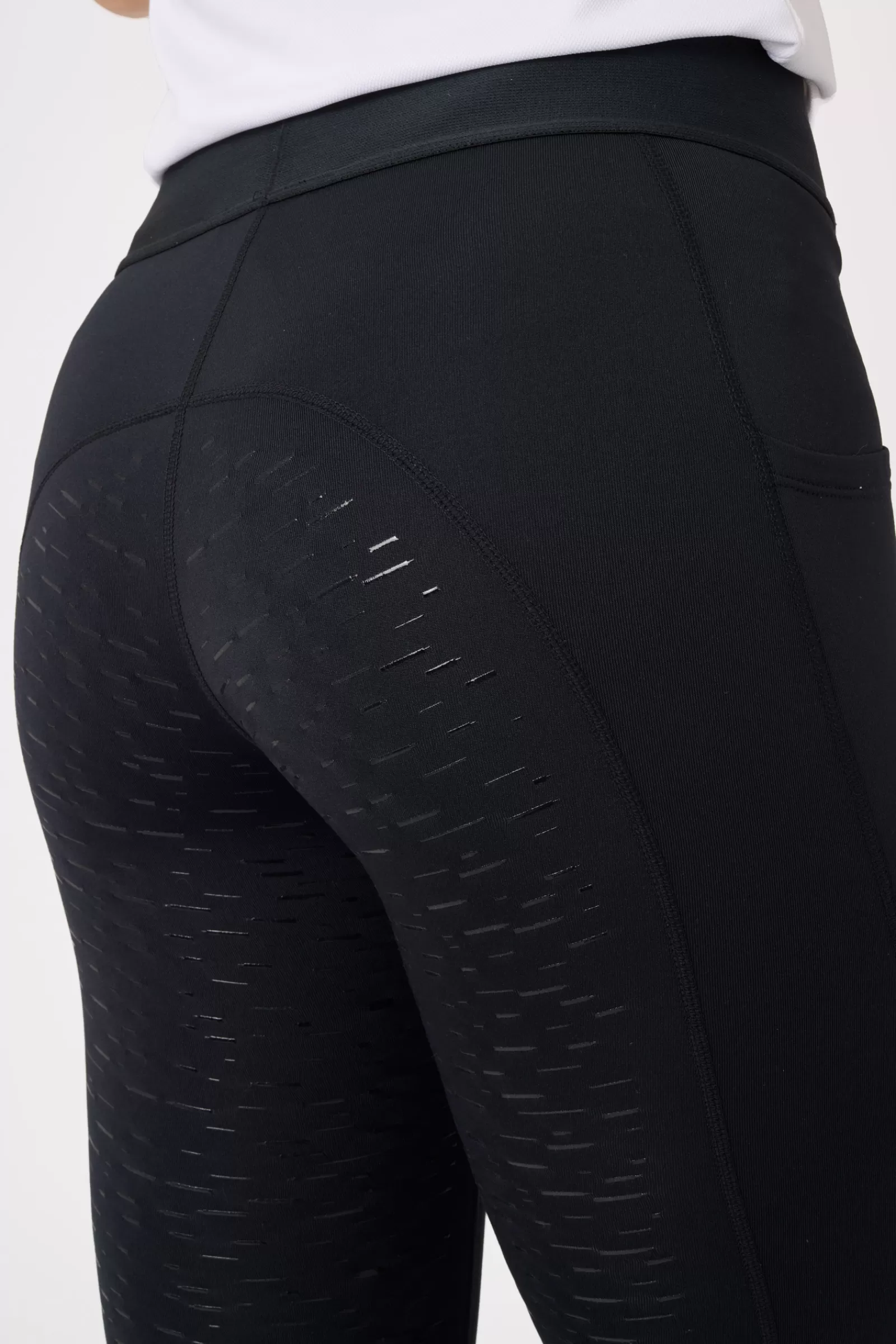 Club Apparel*horze Maia Women'S Fullgrip Riding Tights With Phone Pocket Anthracite Dark Grey