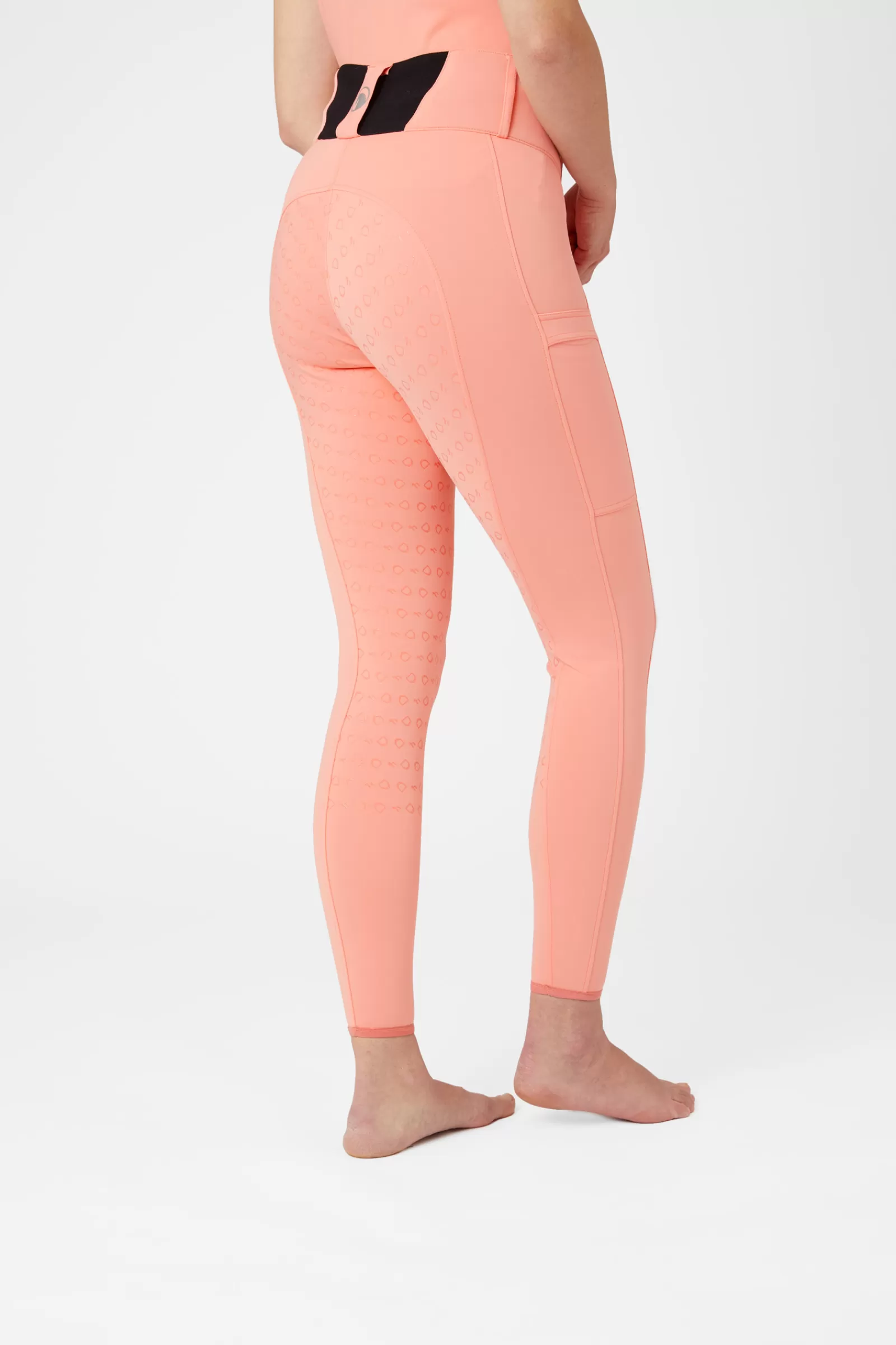 Full Seat Breeches*horze Minka Women'S Firming Full Seat Breeches Peach Amber Pink