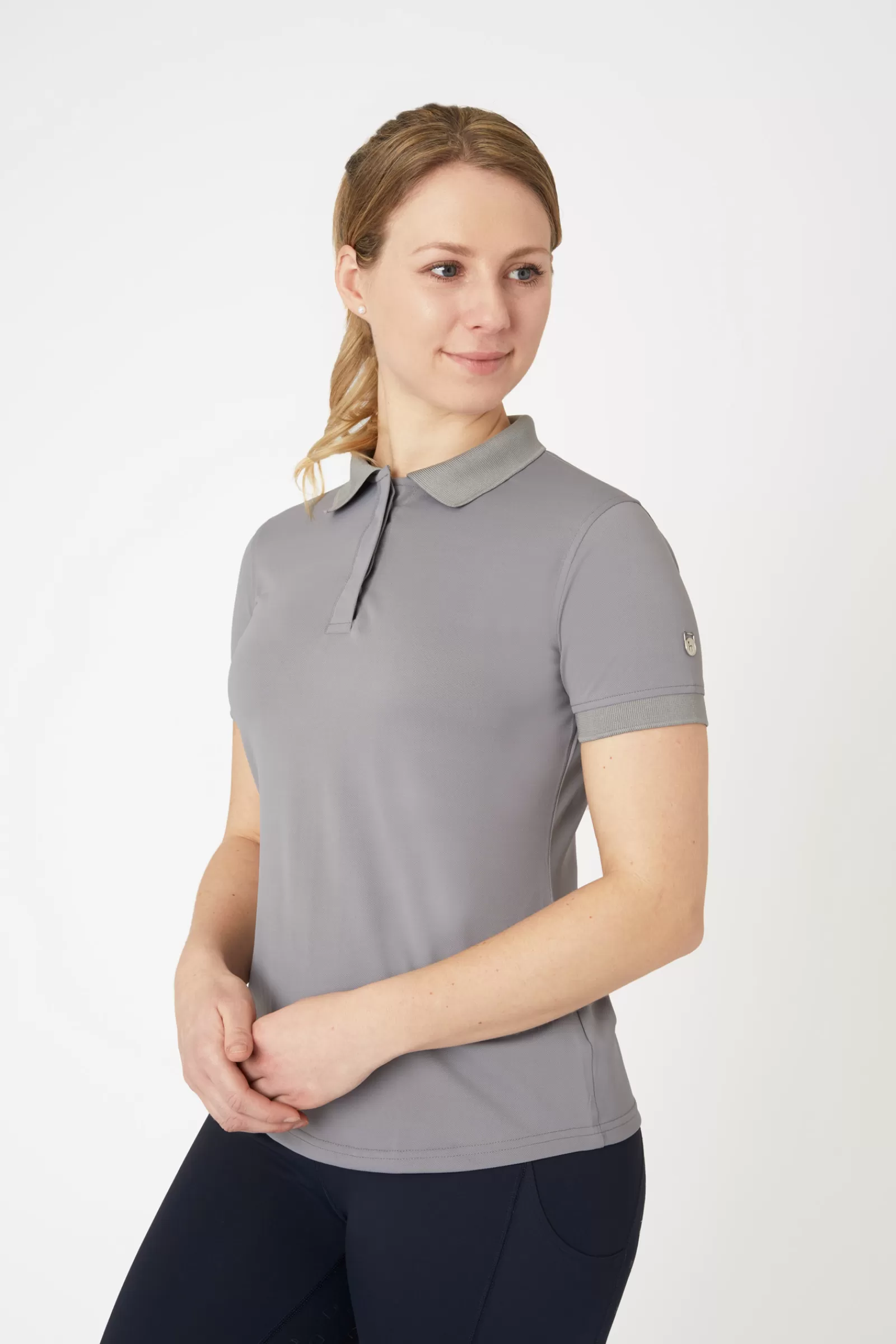 Tops & T-Shirts*horze Minnie Women'S Functional Polo Shirt With Uv Protection Titanium Grey