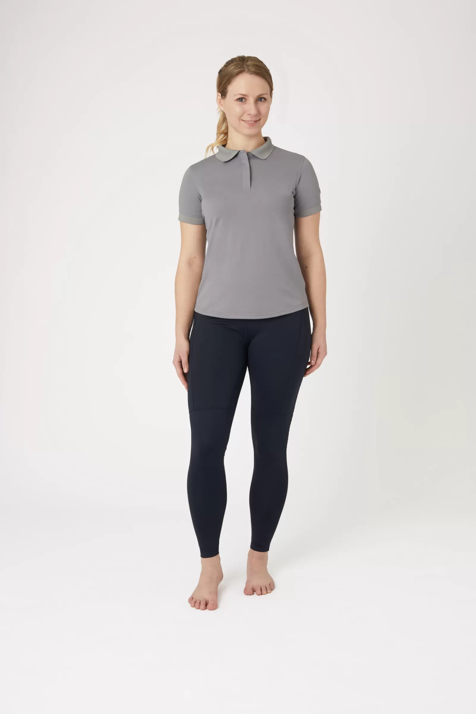 Tops & T-Shirts*horze Minnie Women'S Functional Polo Shirt With Uv Protection Titanium Grey