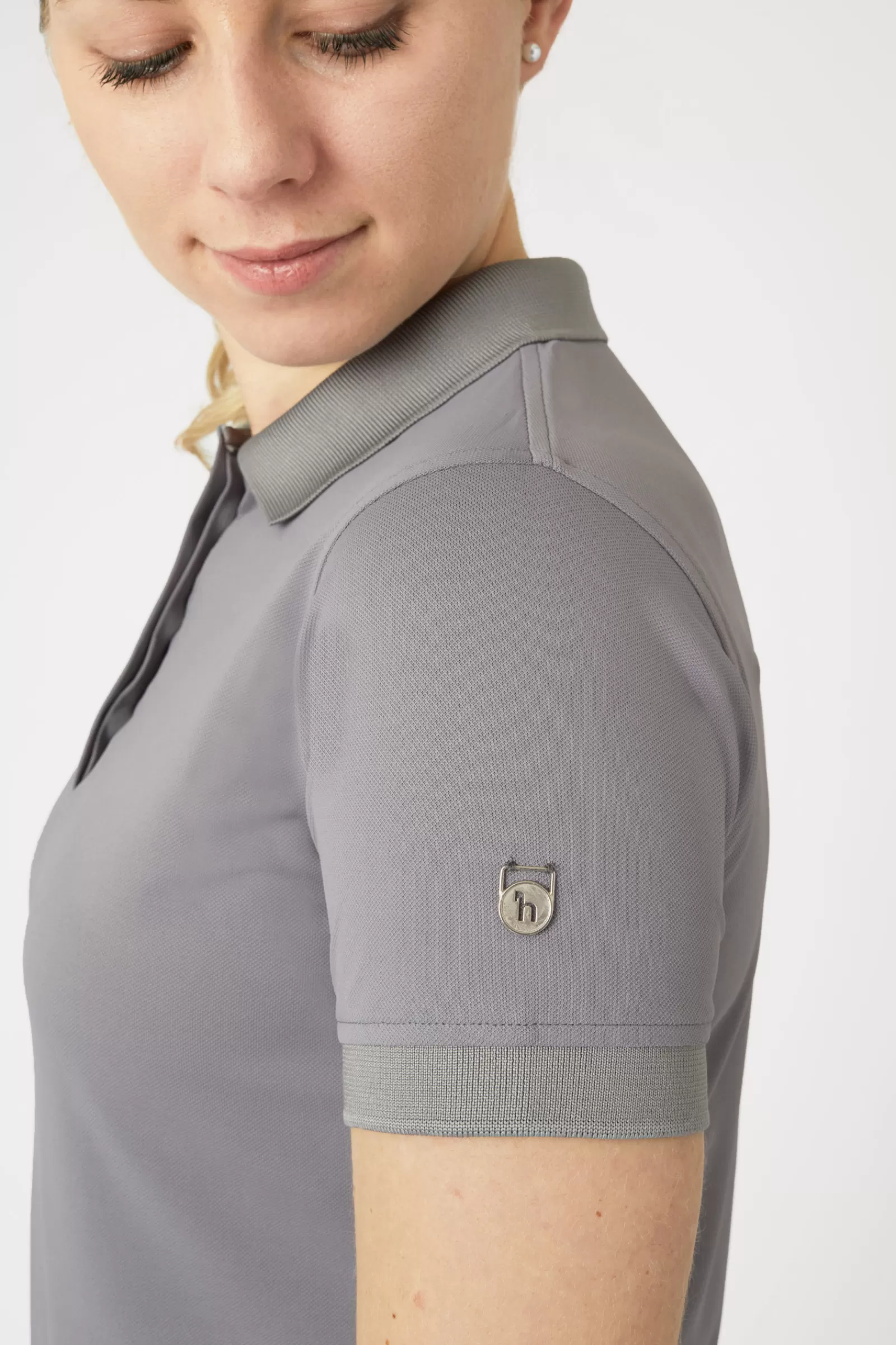 Tops & T-Shirts*horze Minnie Women'S Functional Polo Shirt With Uv Protection Titanium Grey