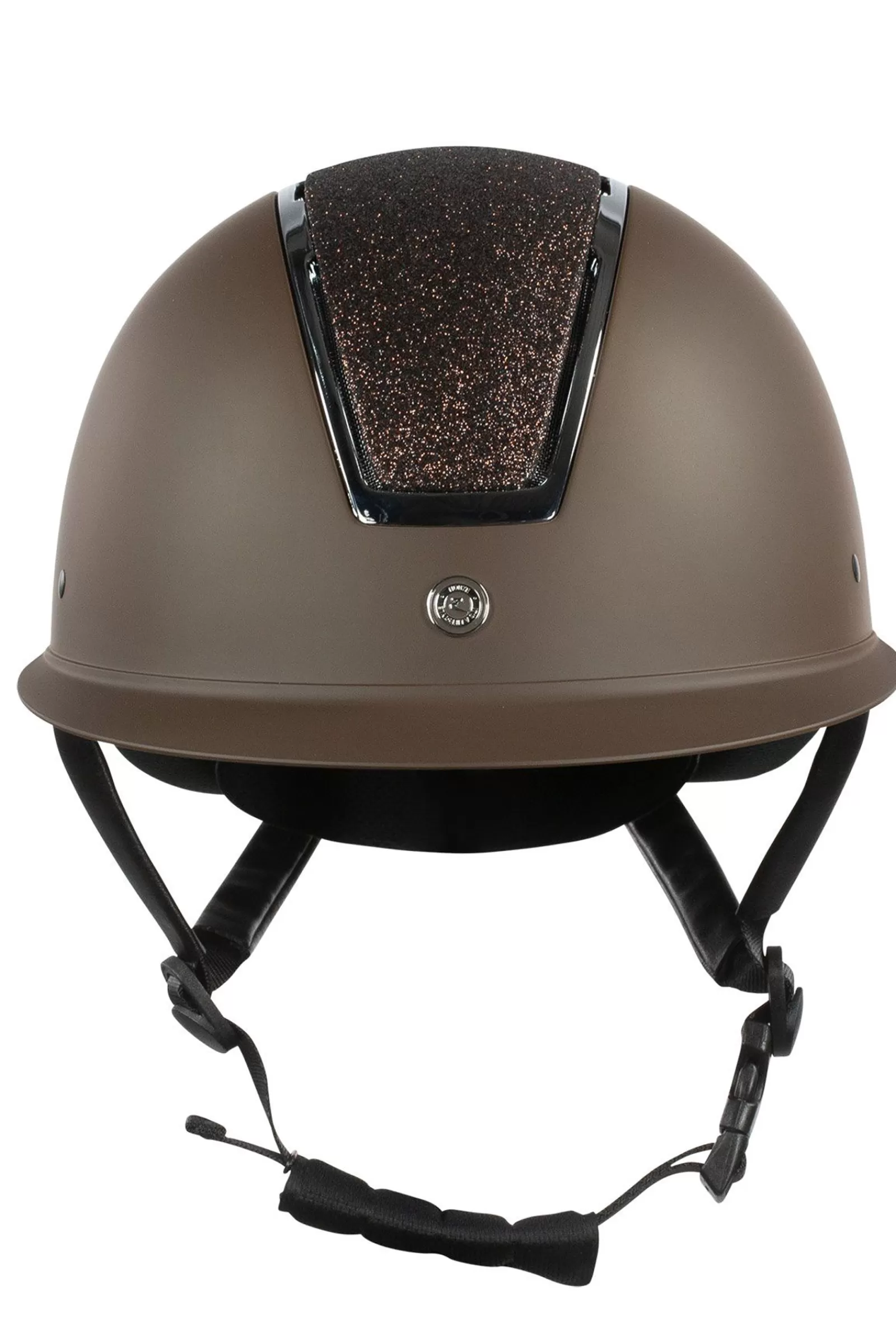 Club Apparel*horze Monarch Metallic Glitter Helmet Dark Brown/Dark Brown