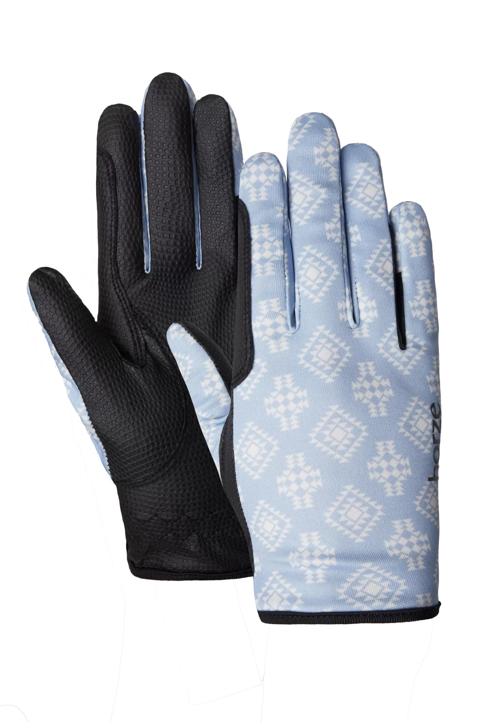 Kids Riding Gloves*horze Nascha Kids' Summer Riding Gloves Cashmere Blue