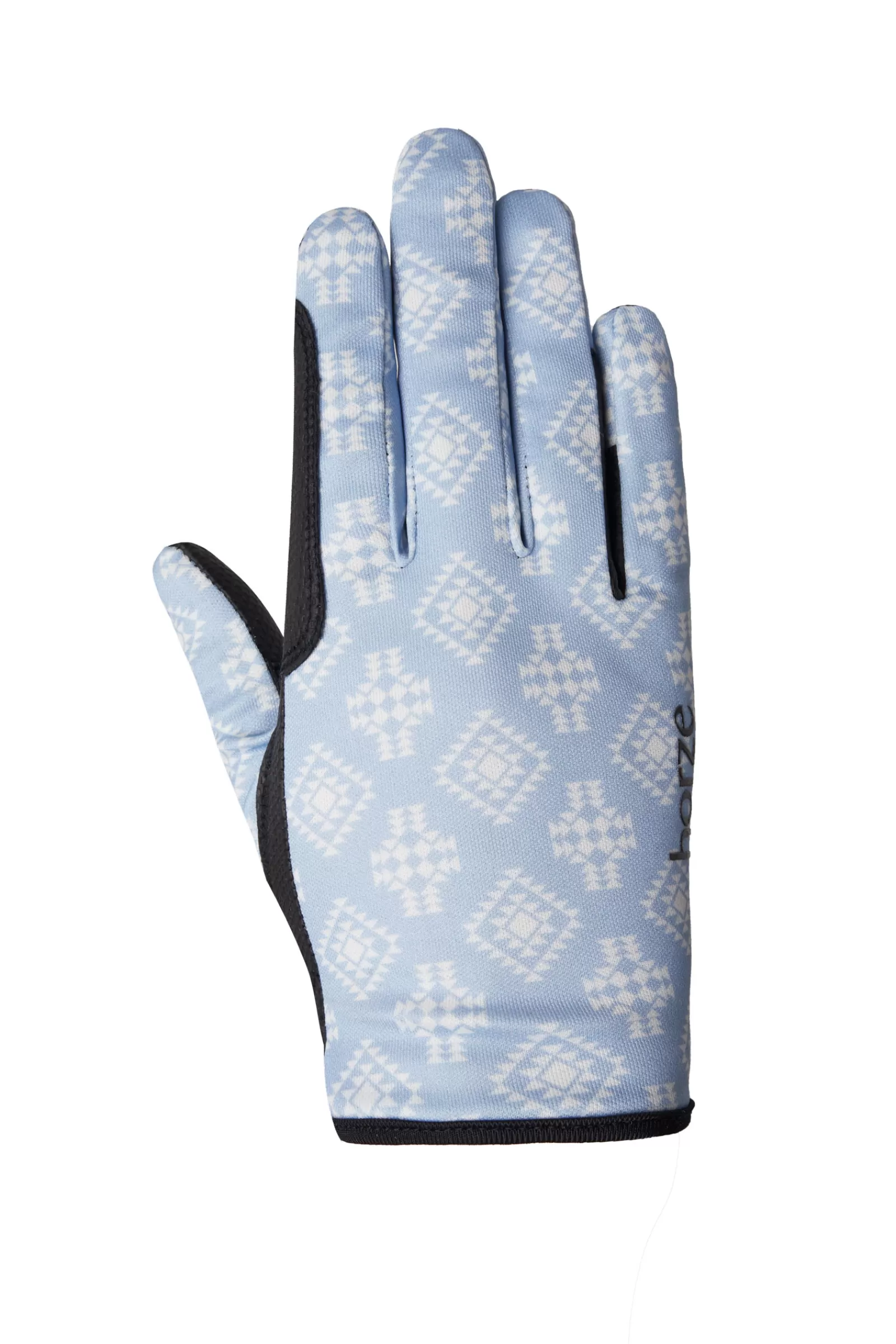 Kids Riding Gloves*horze Nascha Kids' Summer Riding Gloves Cashmere Blue