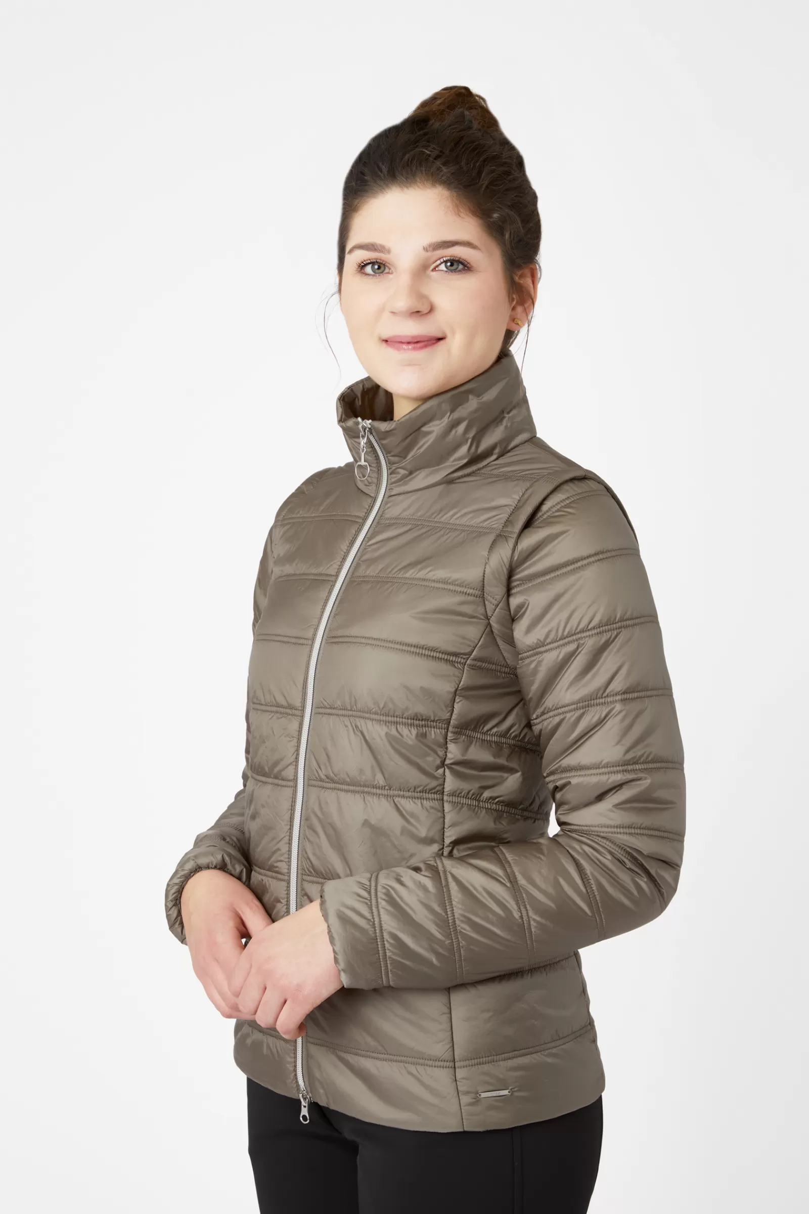 Coats & Jackets*horze Natalie Women'S Riding Jacket With Removable Sleeves Morel Brown