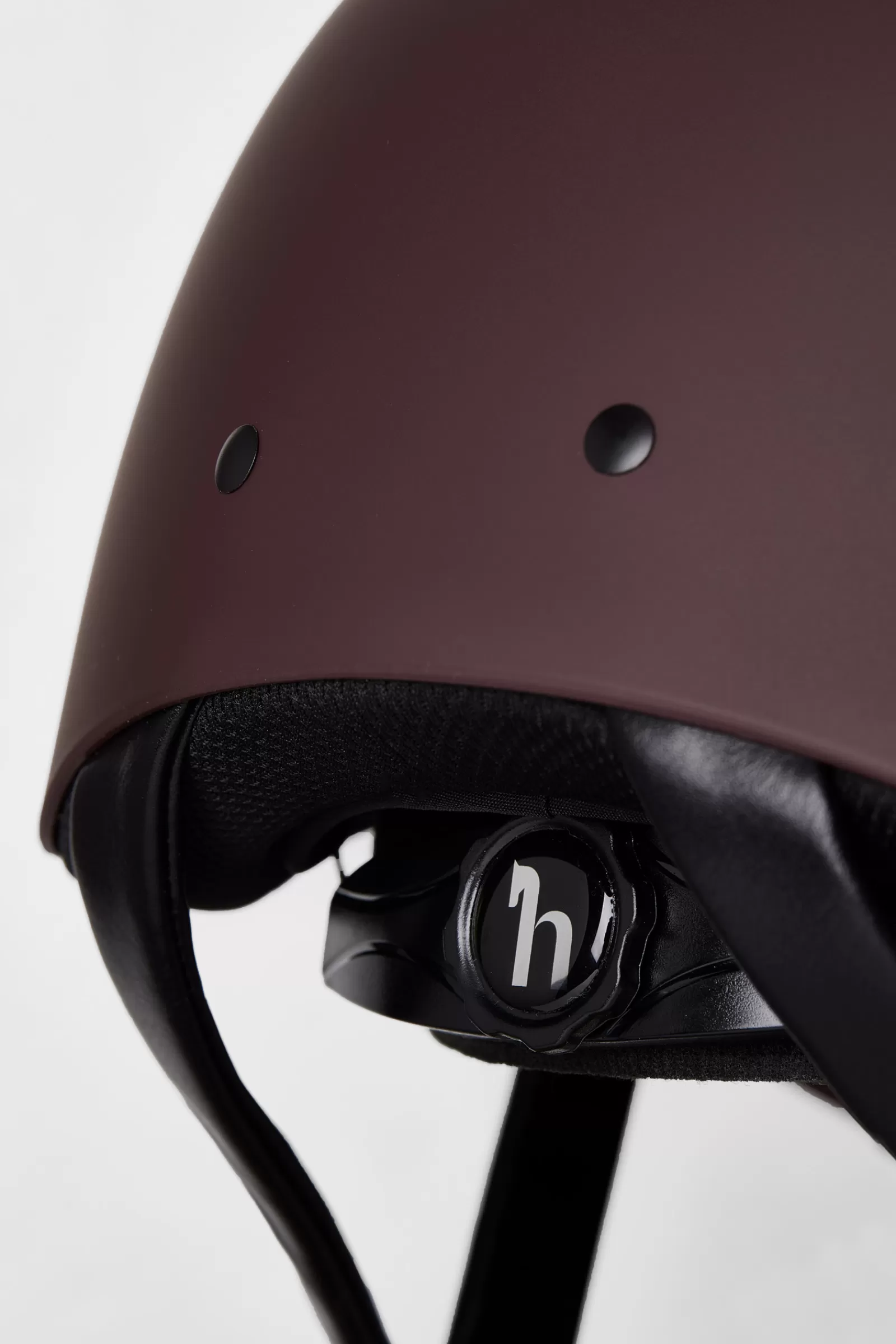 Riding Hats & Helmets*horze Noir Riding Helmet With Shiny Frame & Sun Visor Burgundy Red Mahogany