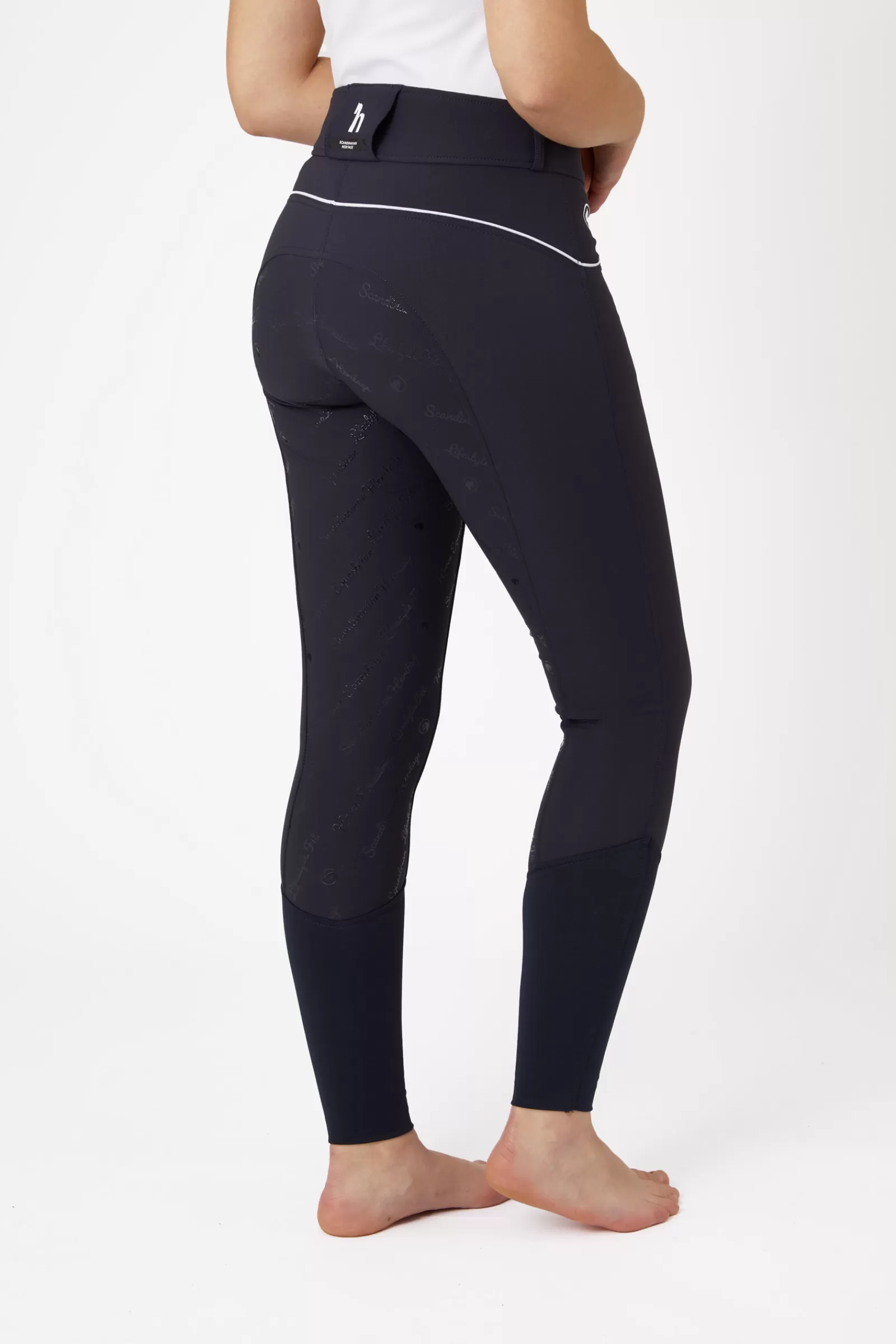 Full Seat Breeches*horze Nordic Performance Women'S Silicone Full Seat Breeches Peacoat Dark Blue