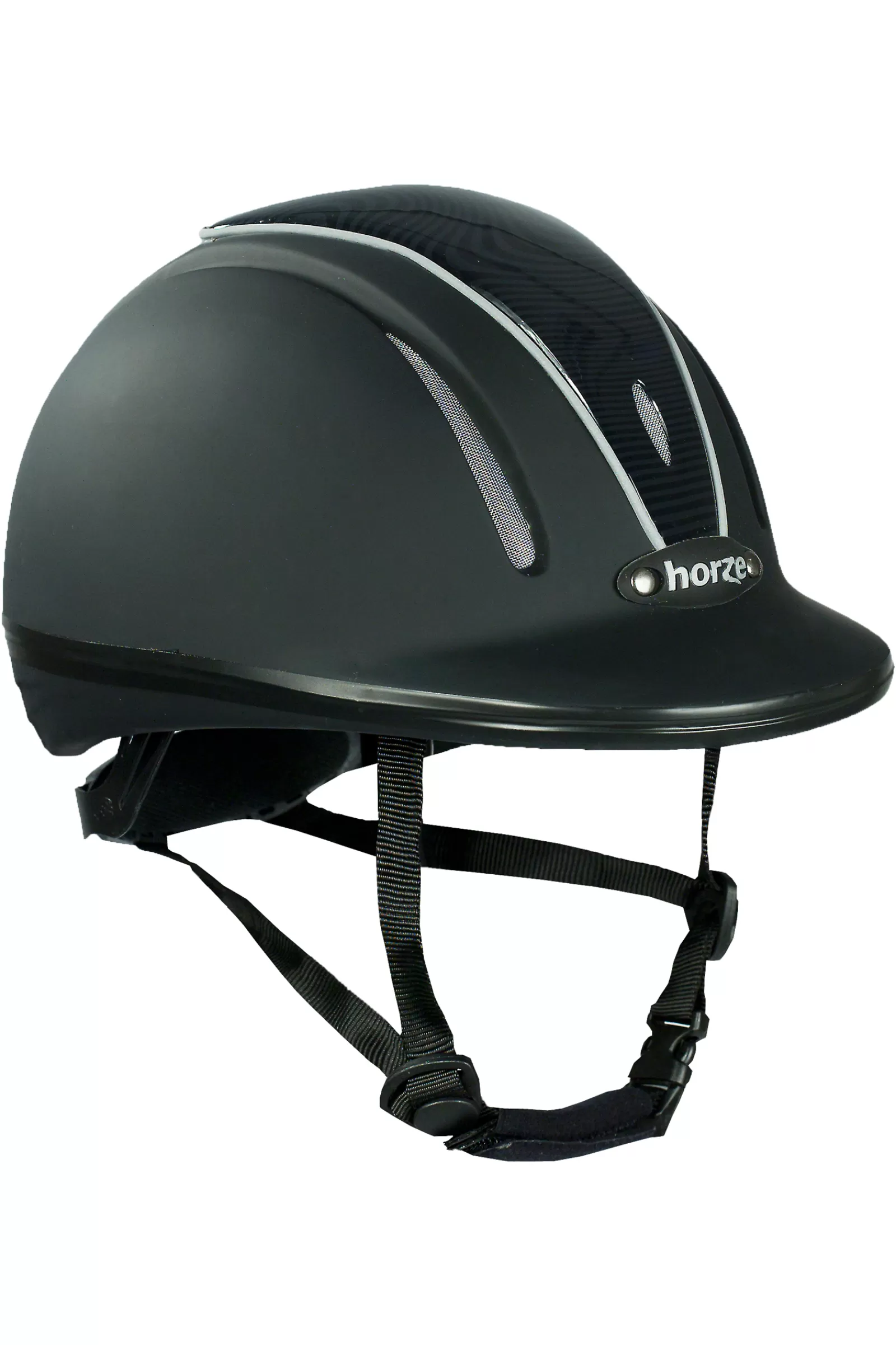 Club Apparel*horze Pacific Defenze Adjustable Riding Helmet Black/Black