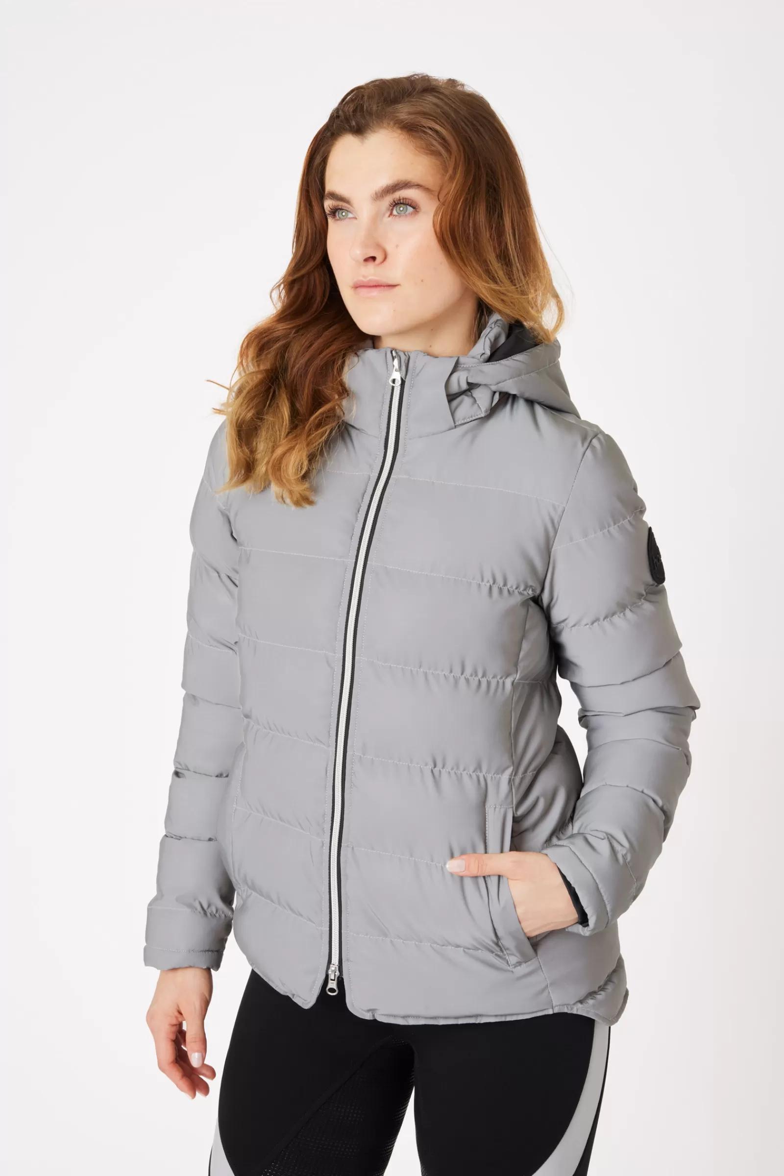 Coats & Jackets*horze Padded Reflective Women'S Riding Jacket Reflective Silver