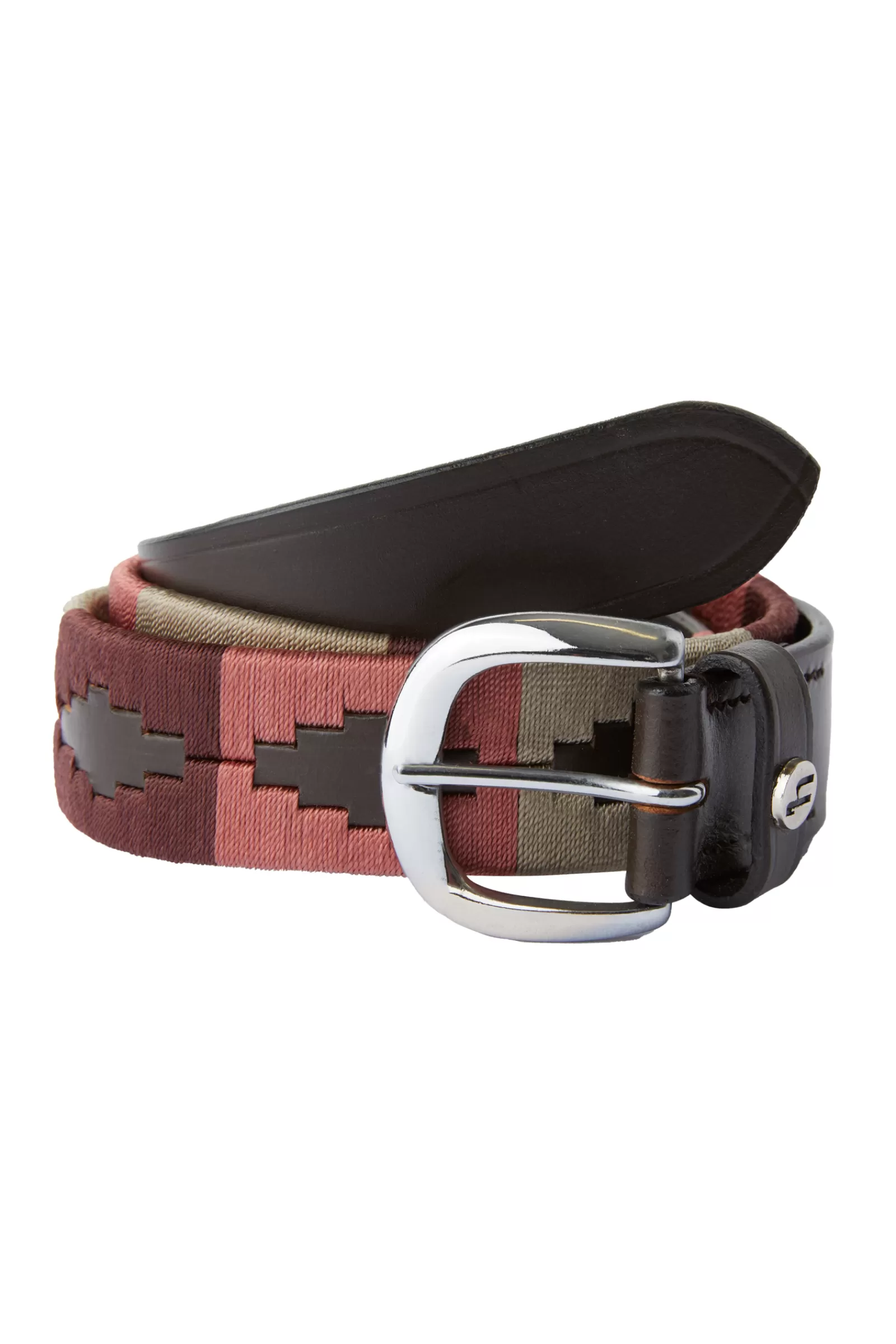 Belts*horze Polo Belt Marsala Red/ Rum Raisin Brown