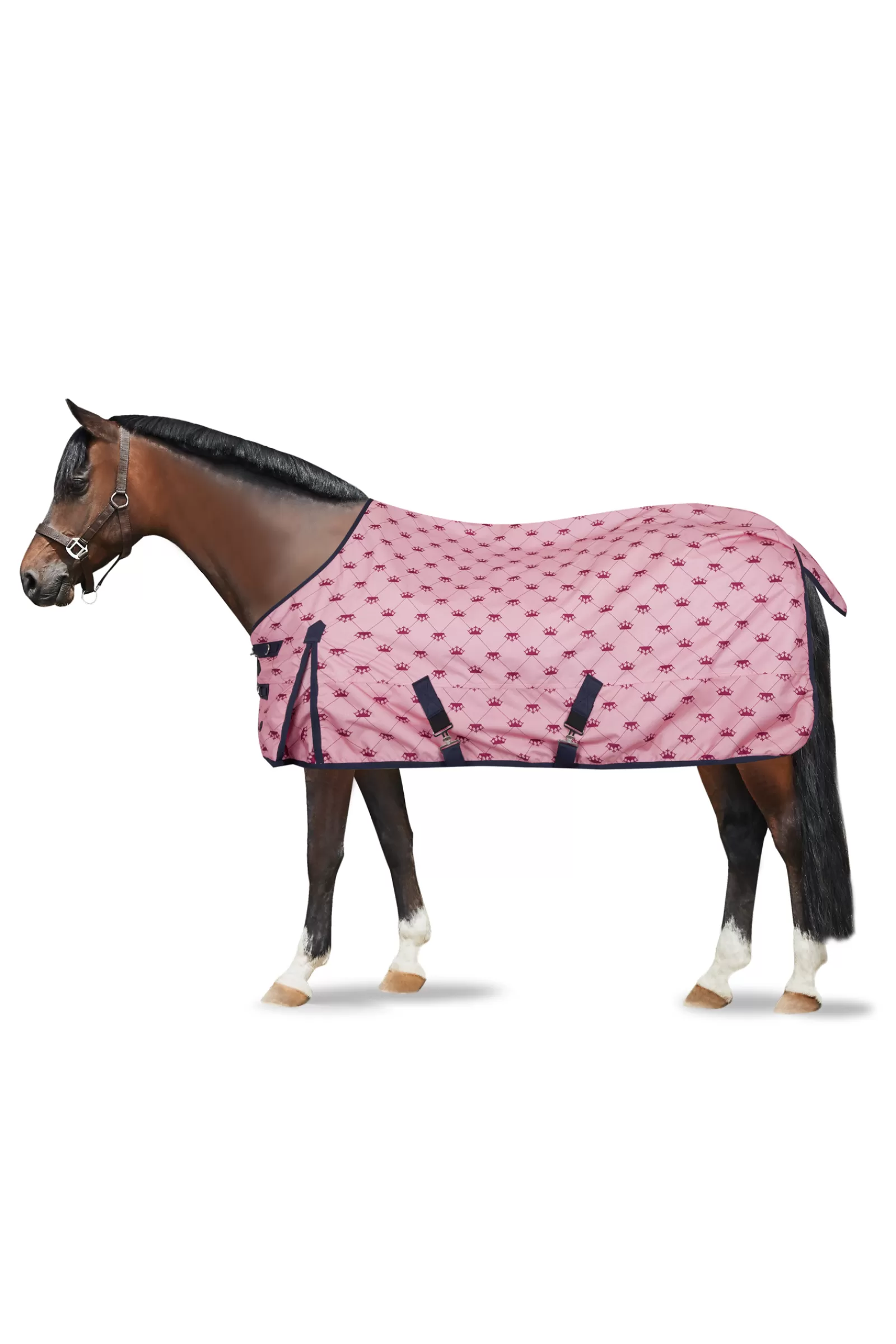 horze Pony Turnout Rug With Crown Print, 100G> Lightweight Turnout Rugs