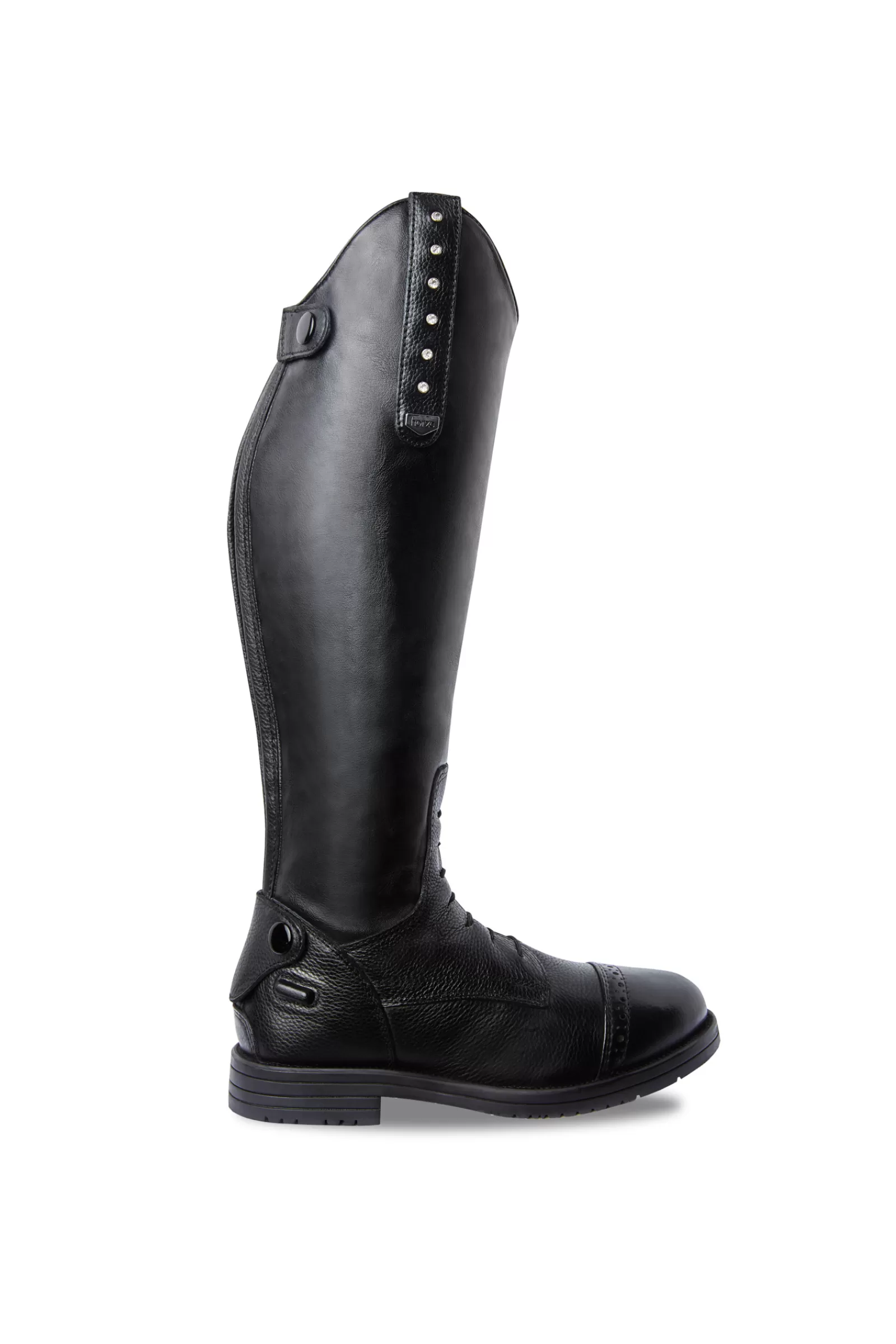 Kids Riding Boots*horze Portland Kids' Tall Boots With Crystals Black