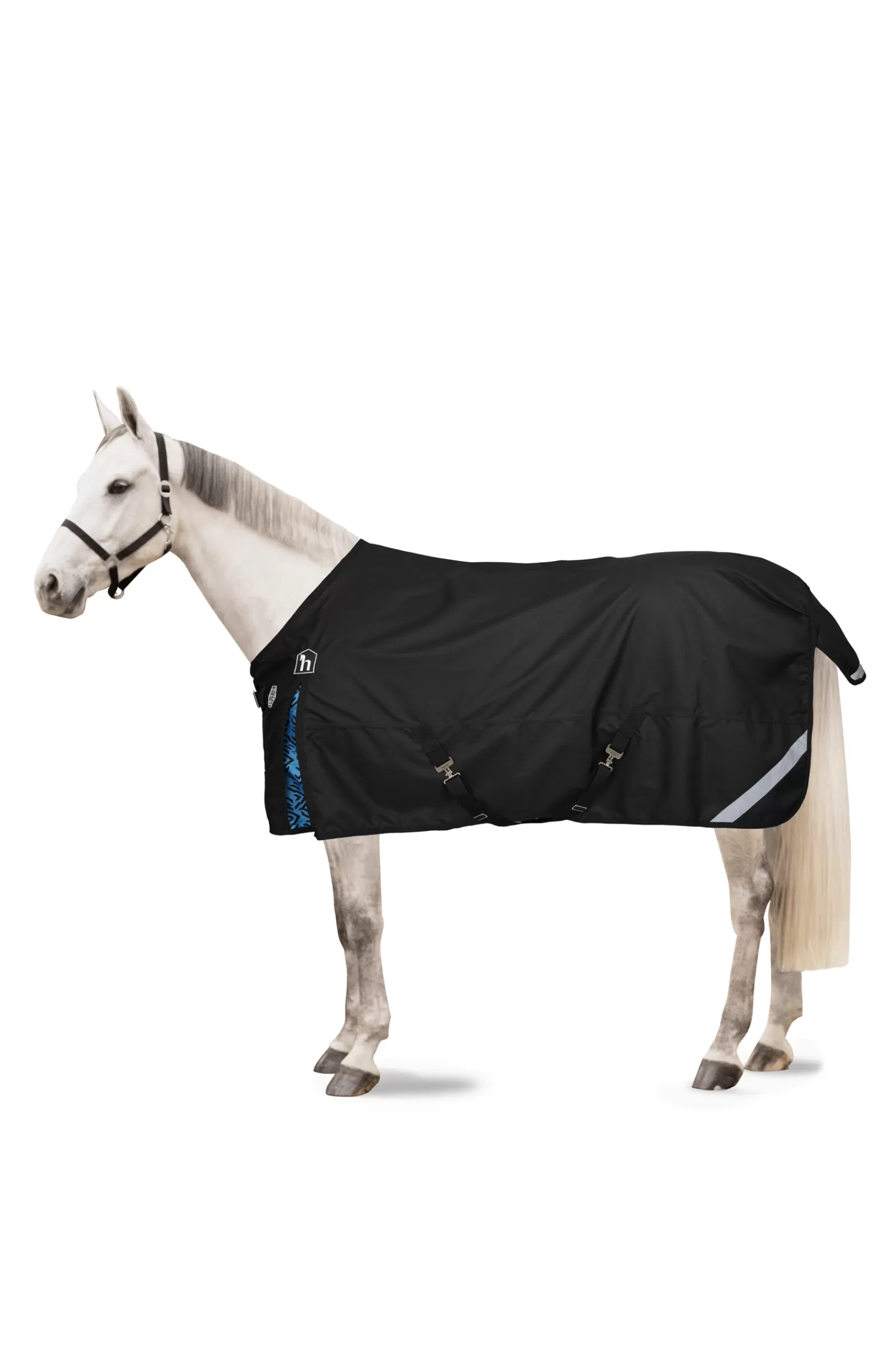 Club Apparel*horze Quebec 1200D Turnout Rug Caviar Black