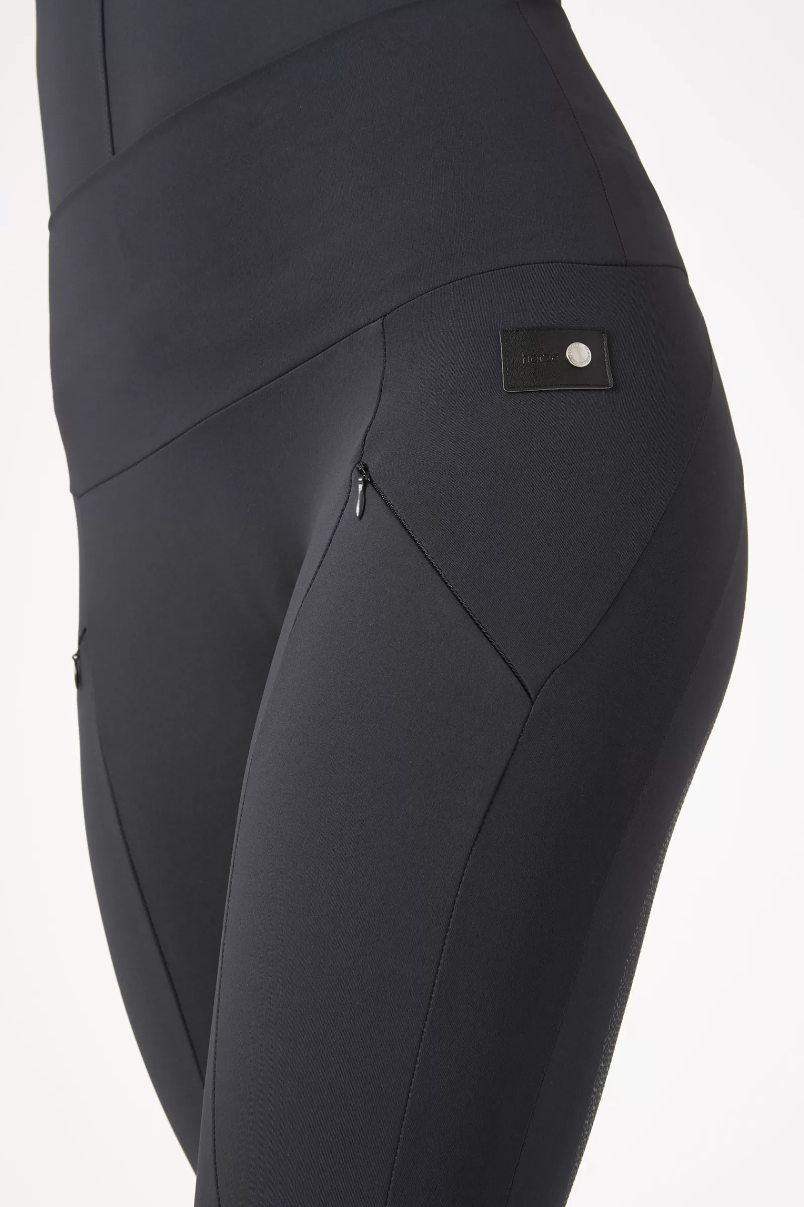 Riding Tights*horze Raquel Women'S Full Seat Riding Tights With Phone Pockets Dark Navy