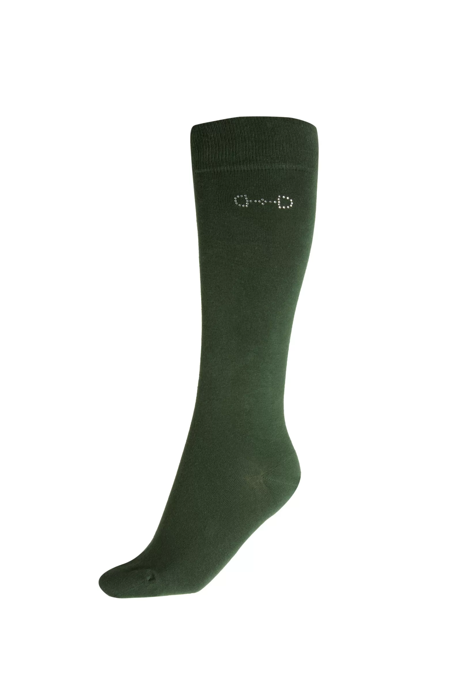 Riding Socks*horze Riding Socks With Crystal Detail Mountain View Green