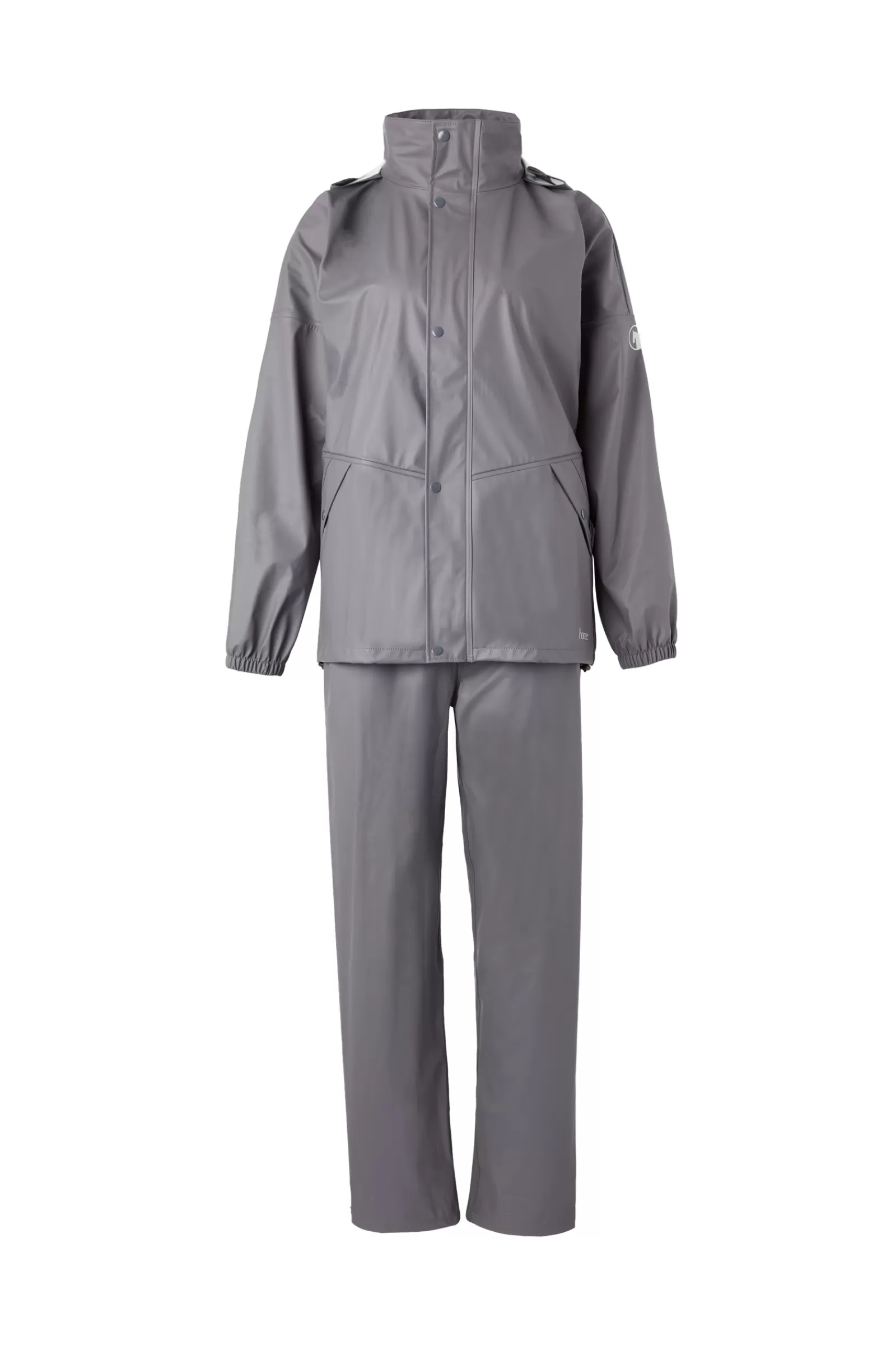 Rain Clothing*horze Rory Women'S Rain Riding Riding Jacket & Trousers Set Blackened Pearl Grey
