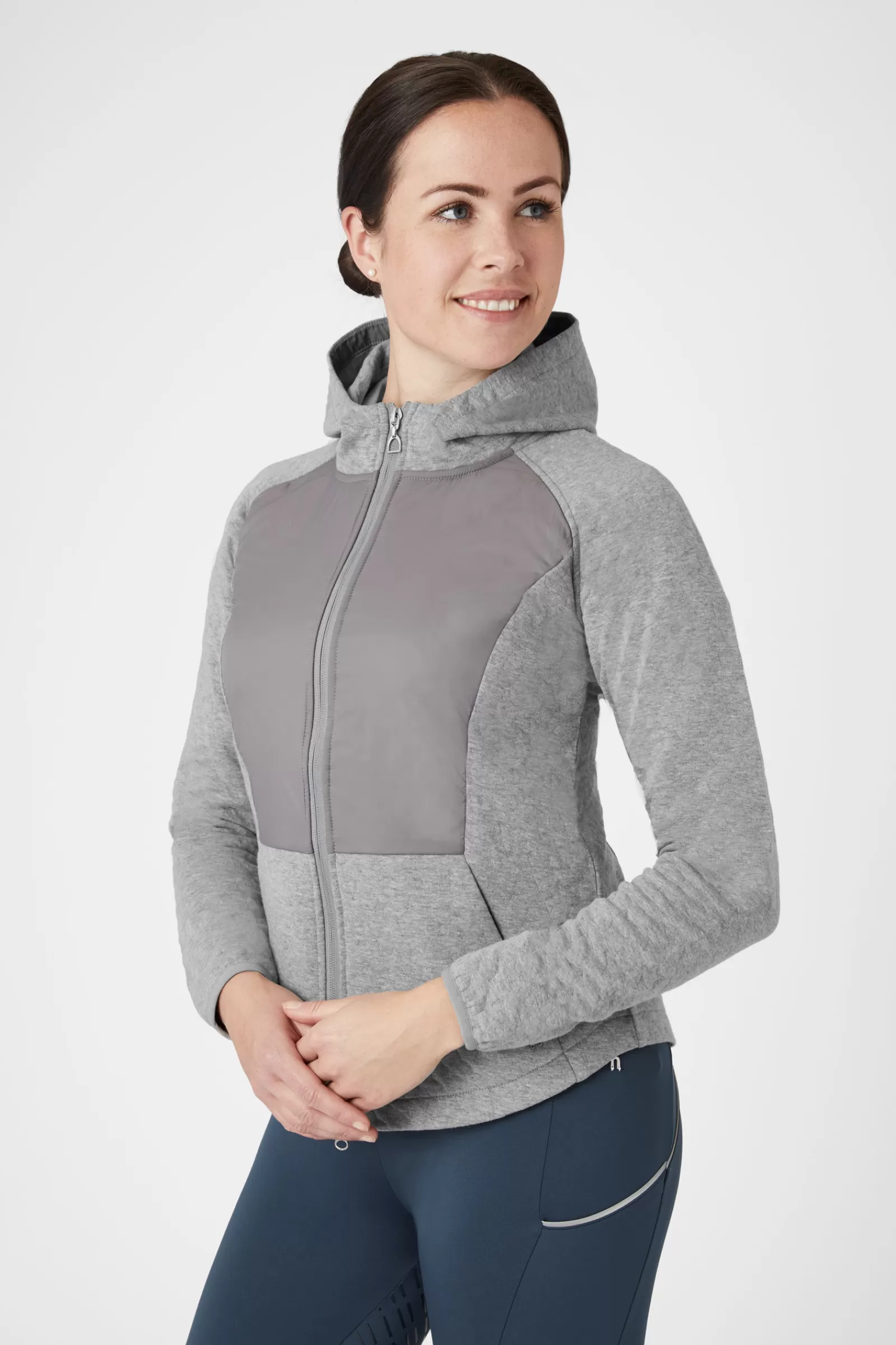 Riding Jumpers & Fleeces*horze Sabine Women'S Hybrid Hoodie Ash Grey