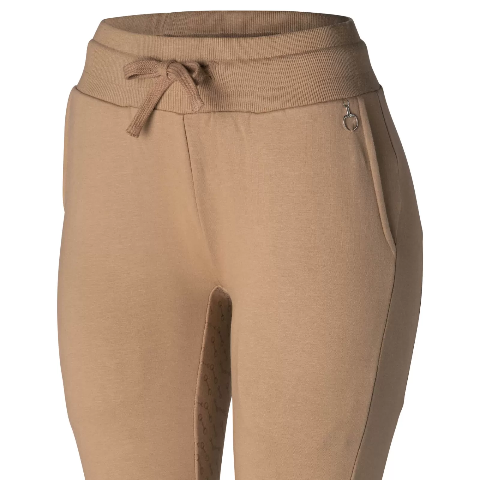 Riding Tights*horze Sara Women'S Organic Cotton Silicone Full Seat Tights Chantarelle Beige