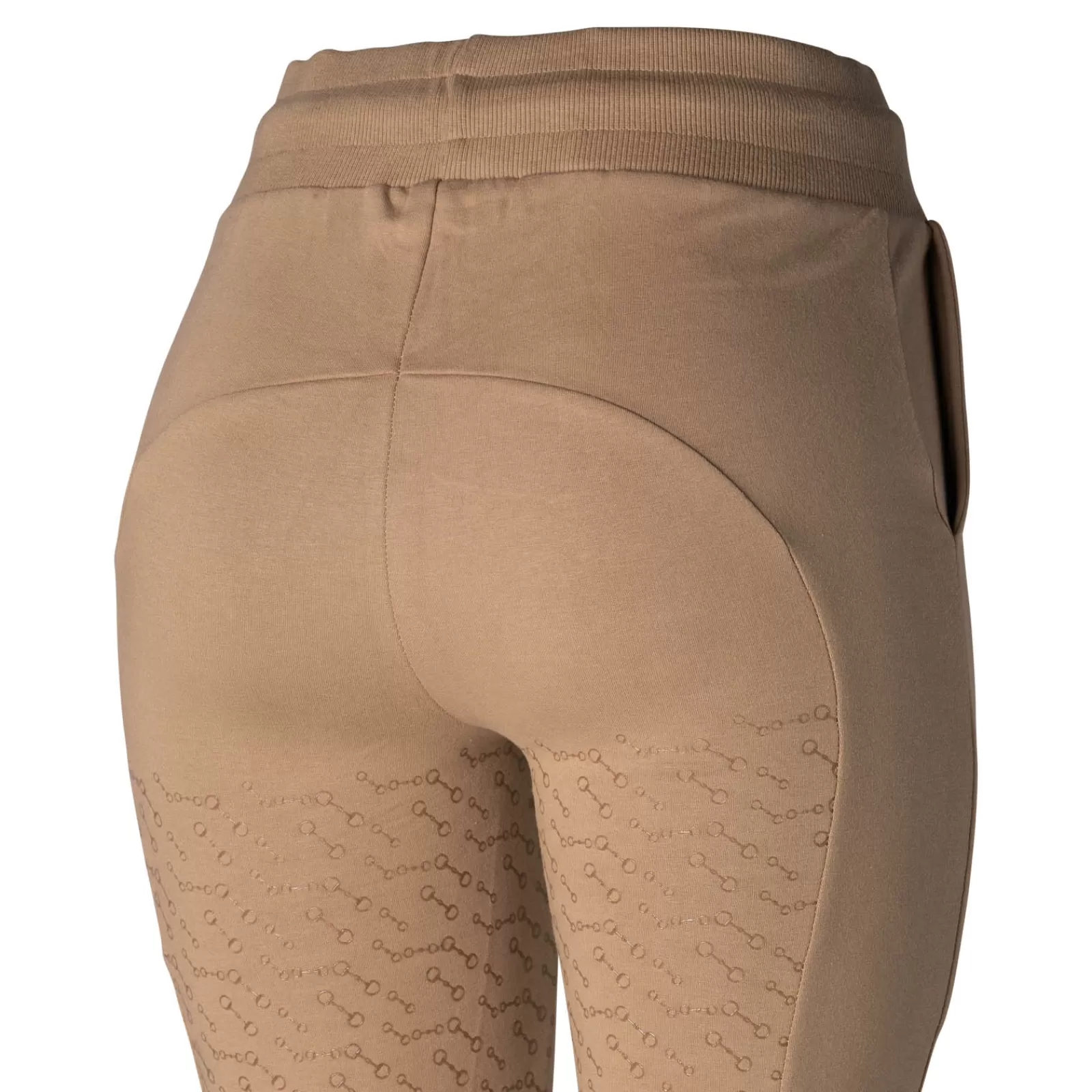 Riding Tights*horze Sara Women'S Organic Cotton Silicone Full Seat Tights Chantarelle Beige