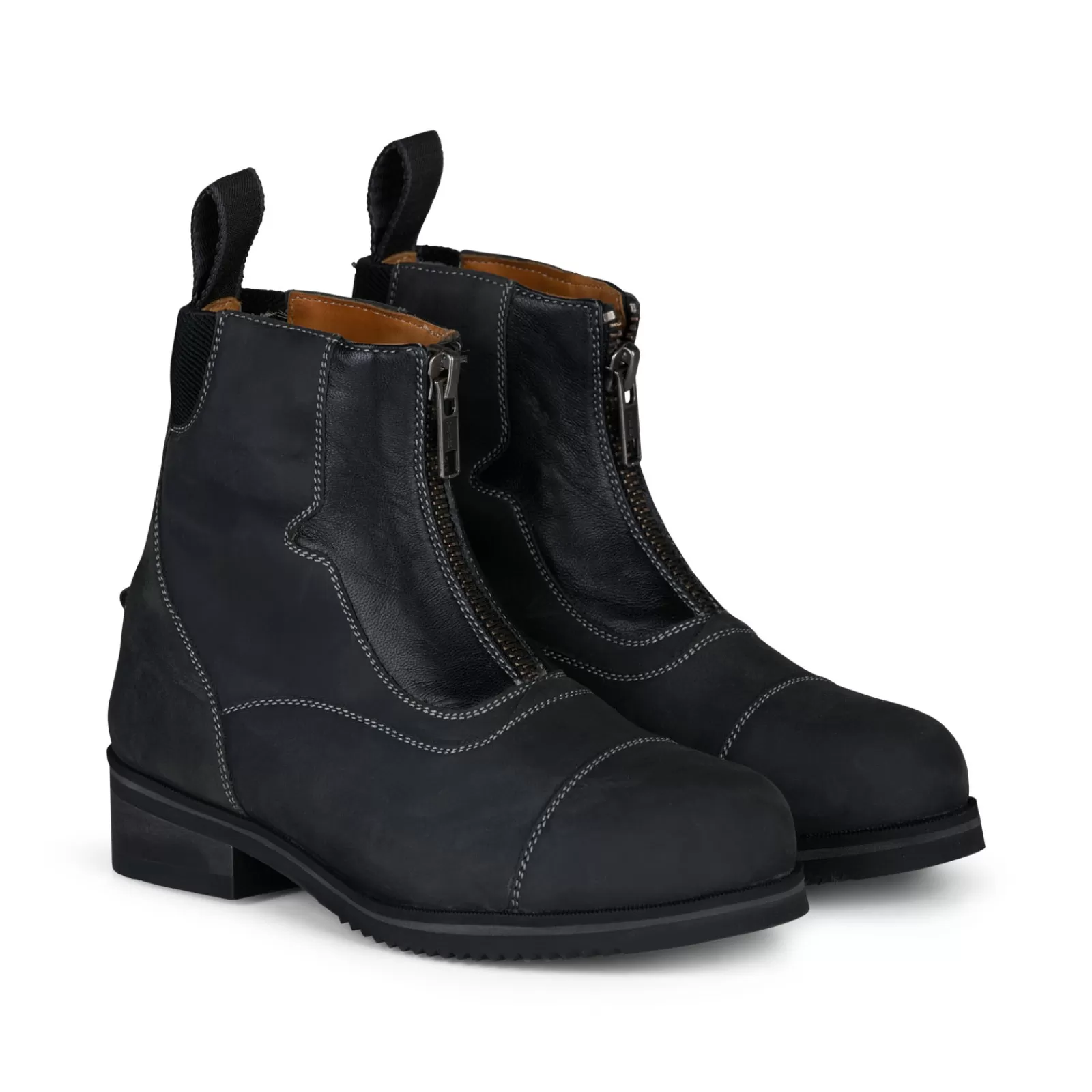 Kids Jodhpur Boots*horze Seville Kids Jodhpur Boots With Front Zip Black