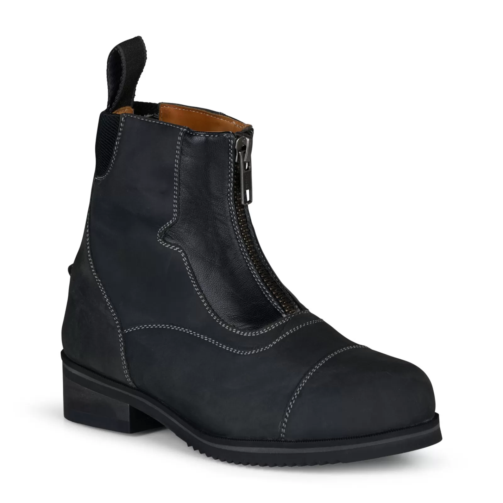 Kids Jodhpur Boots*horze Seville Kids Jodhpur Boots With Front Zip Black