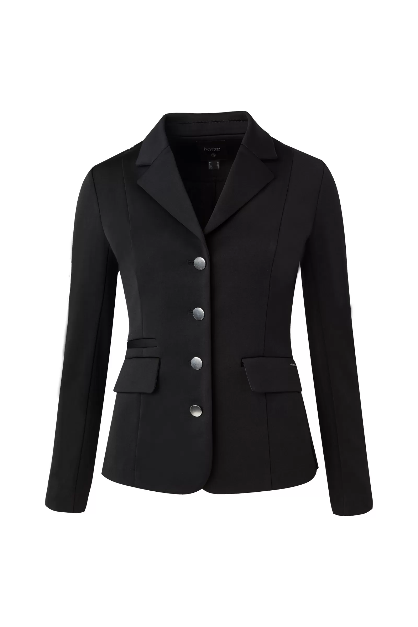 Show Clothing*horze Shirley Women'S Show Riding Jacket With Mesh Black