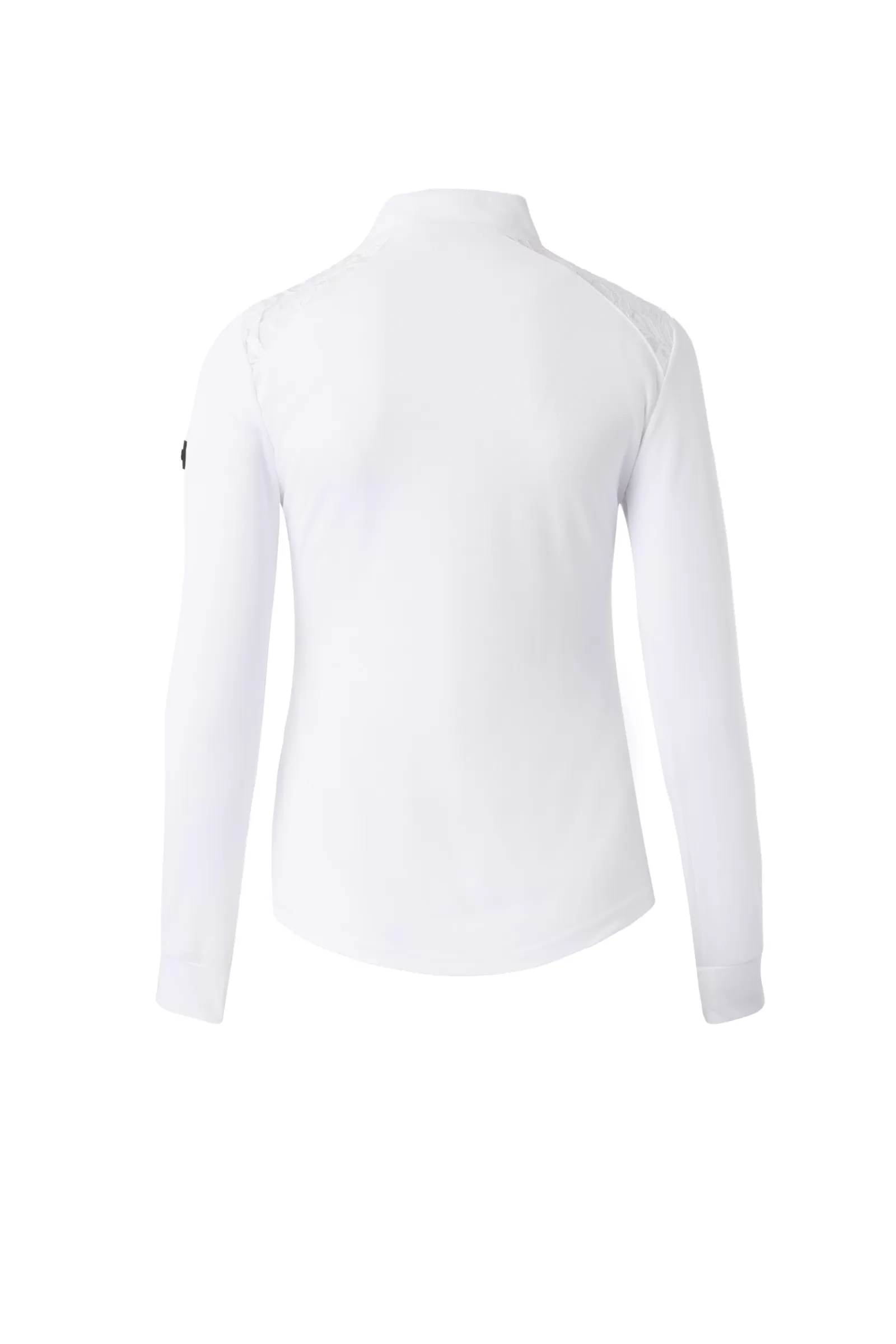 Show Clothing*horze Sianna Women'S Show Shirt With Lace Shoulders And Long Sleeves White