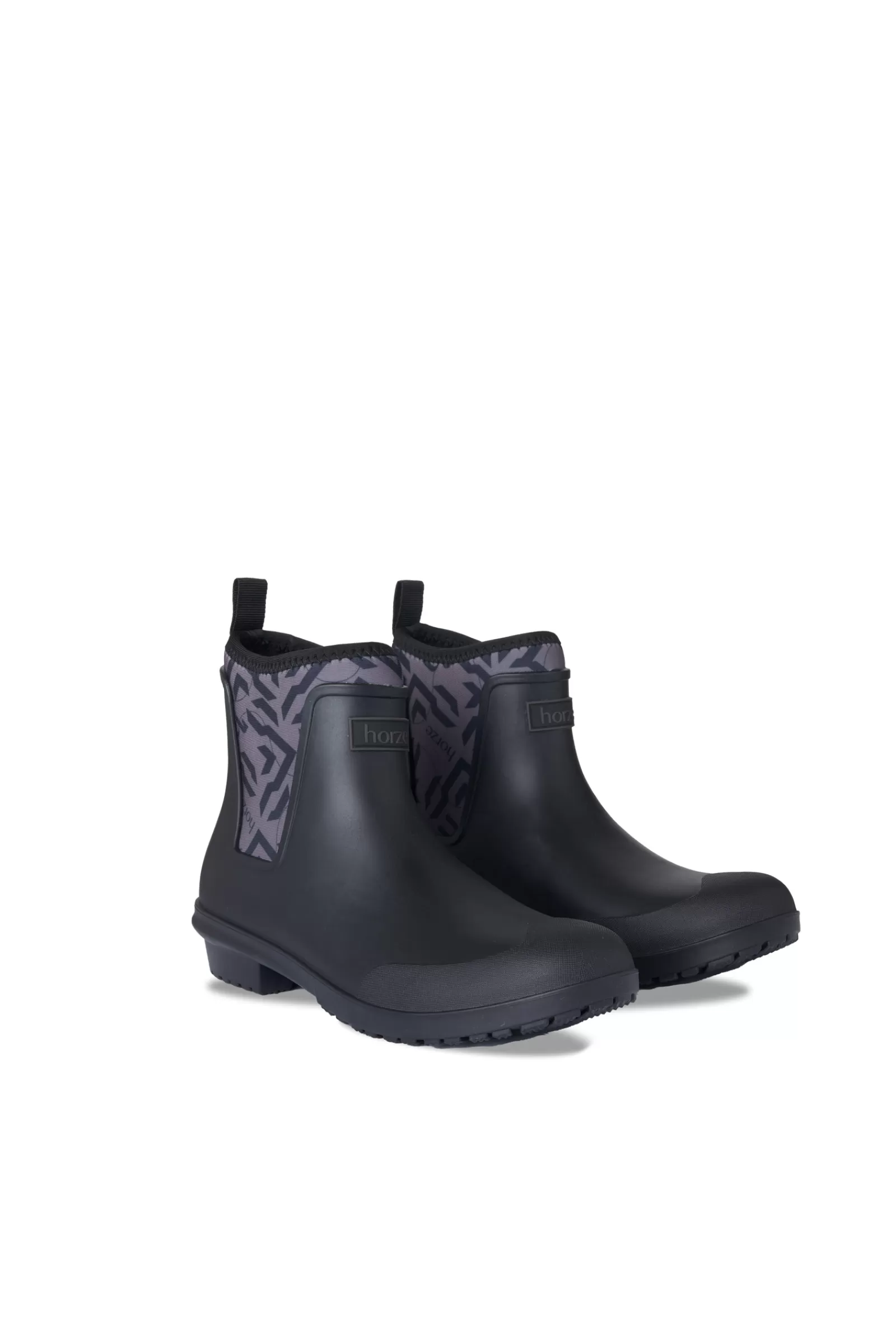 Yard Boots*horze Smoky Twilight Neoprene Rain Boots Caviar Black