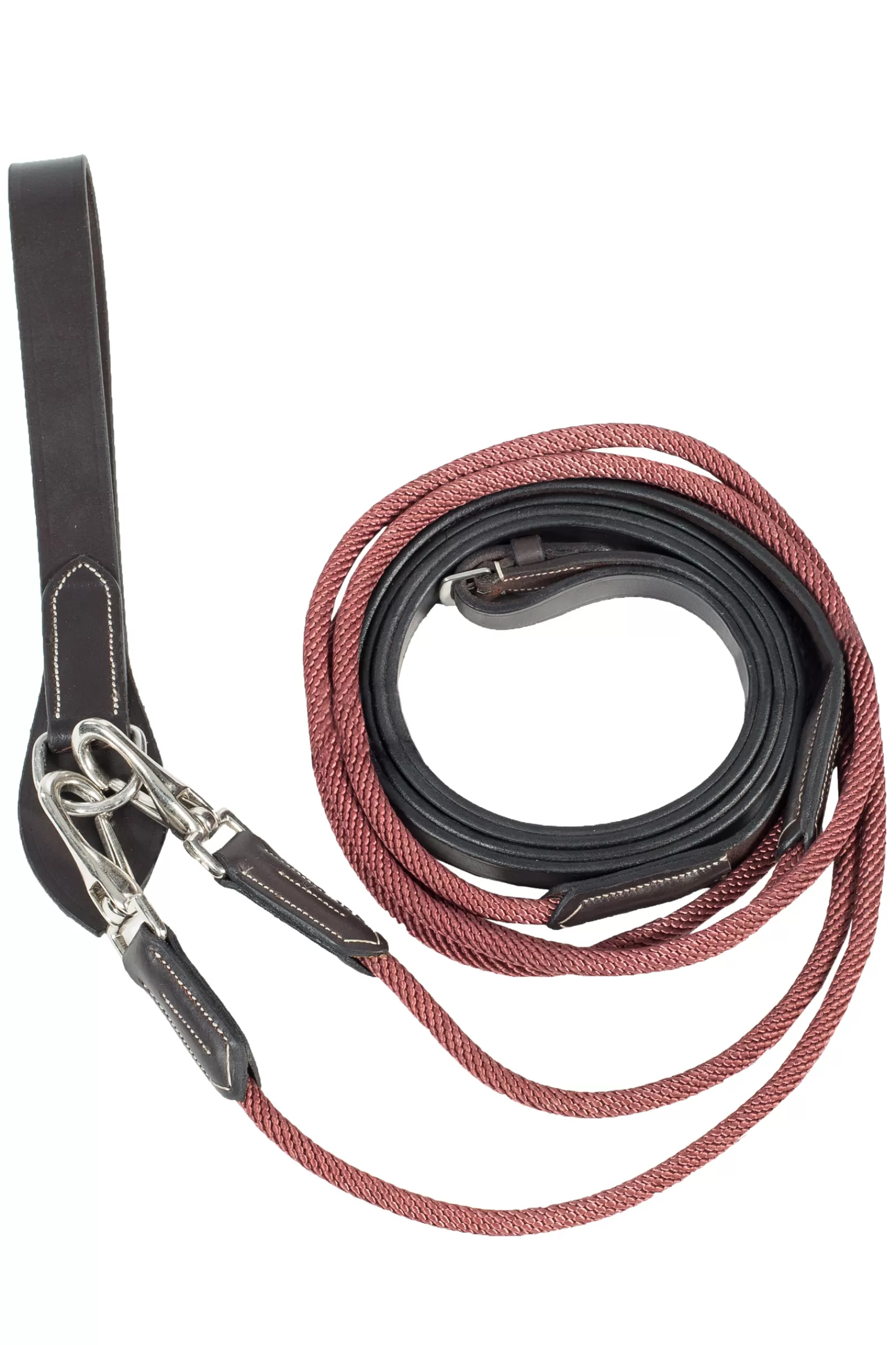 horze Sparta Nylon/Leather Draw Reins> Auxiliary Reins & Lunging Aids