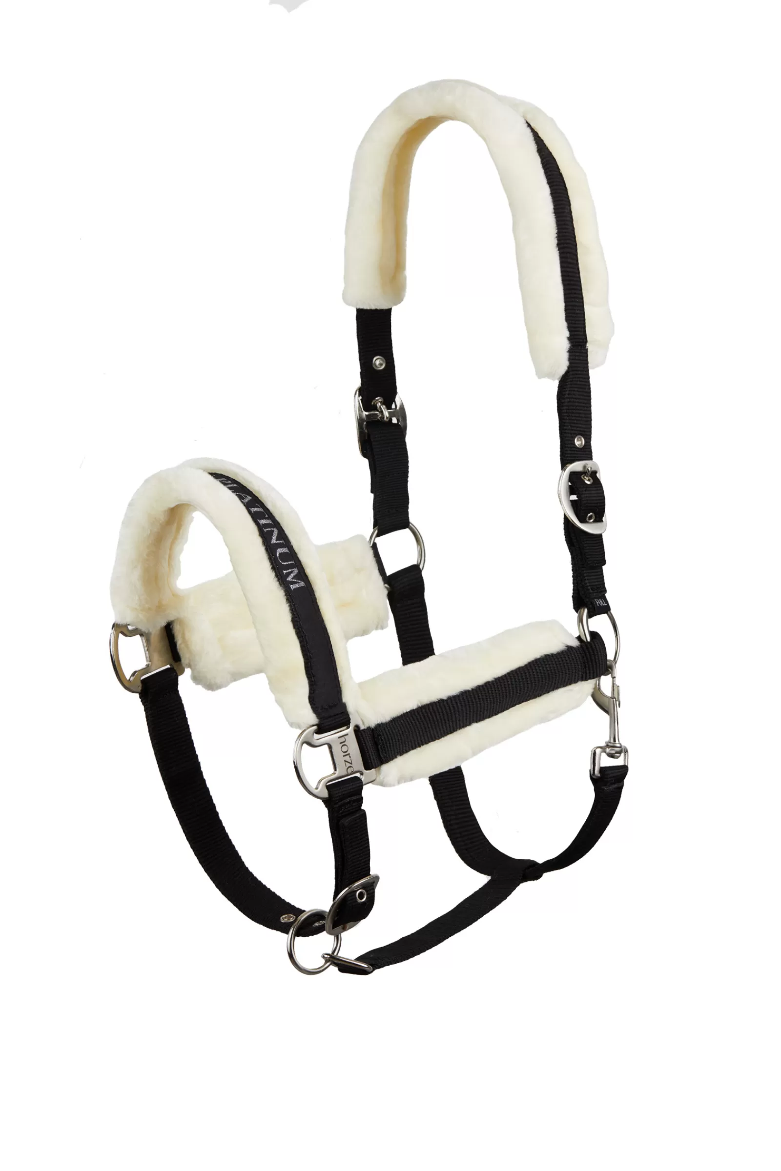 horze Stanford Halter With Faux Fur Lining> Headcollars & Halters