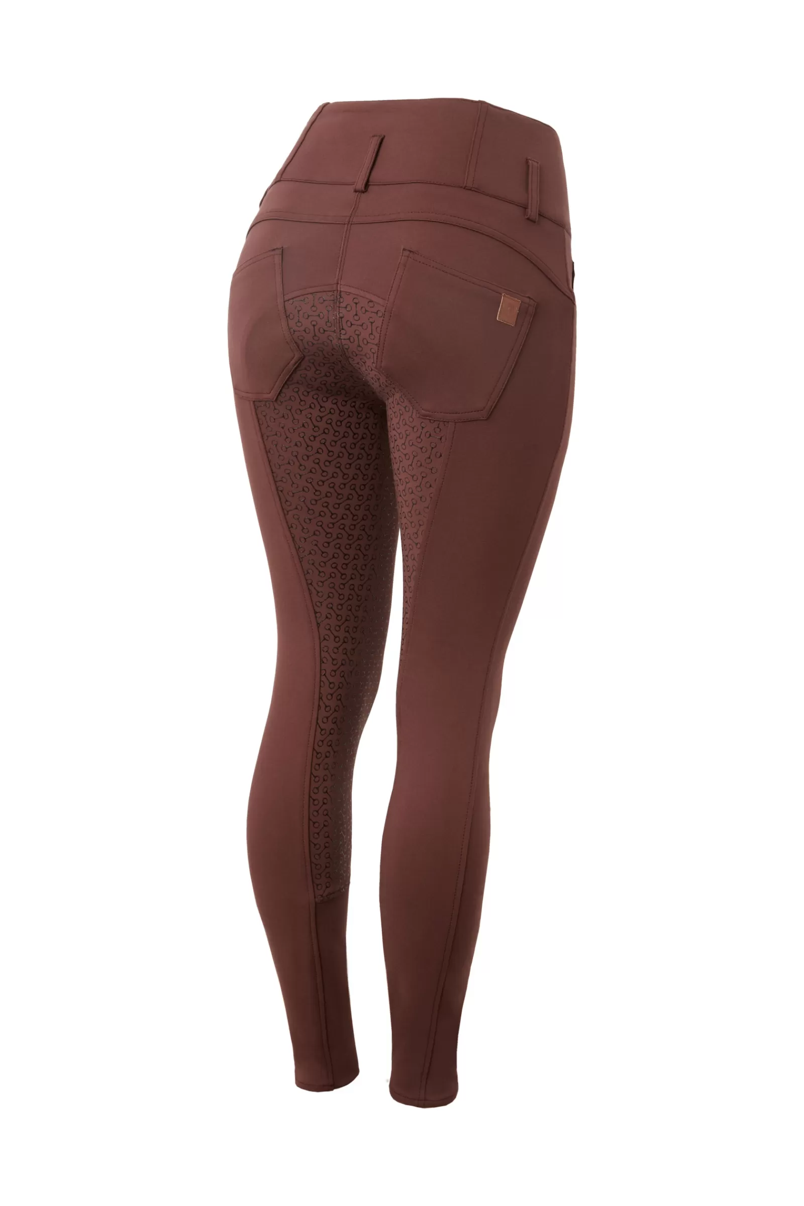 Full Seat Breeches*horze Tara High Waist Full Grip Mid-Season Breeches Rum Raisin Brown