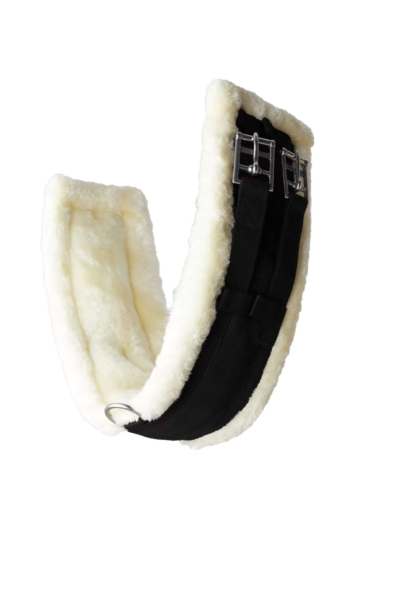 horze Tartu Neoprene Dressage Girth With Fixed Faux Fur> Girths