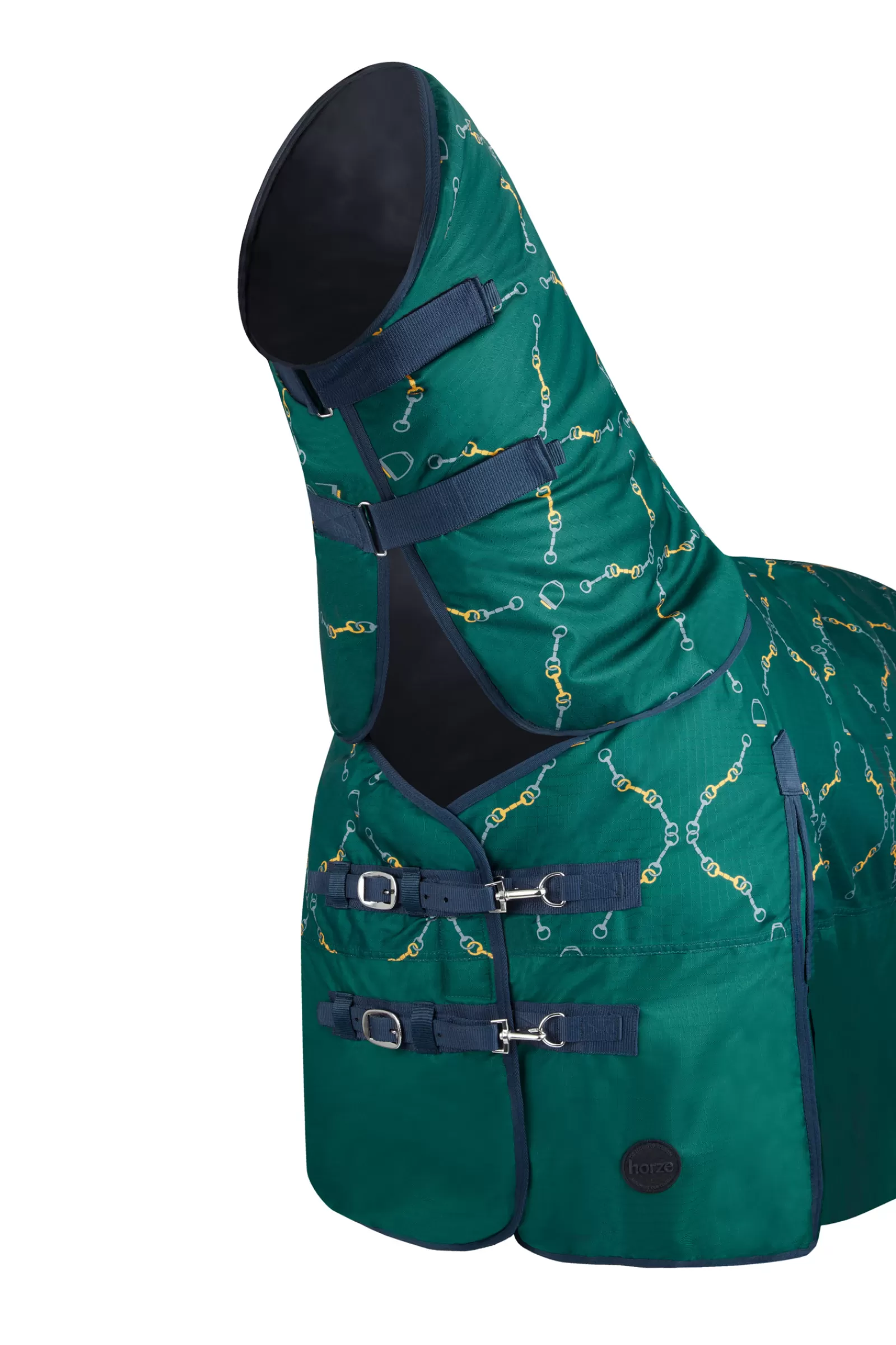 horze Turnout Rug With Neck Piece And Bit Print, 200G> Medium & Heavyweight Turnout Rugs
