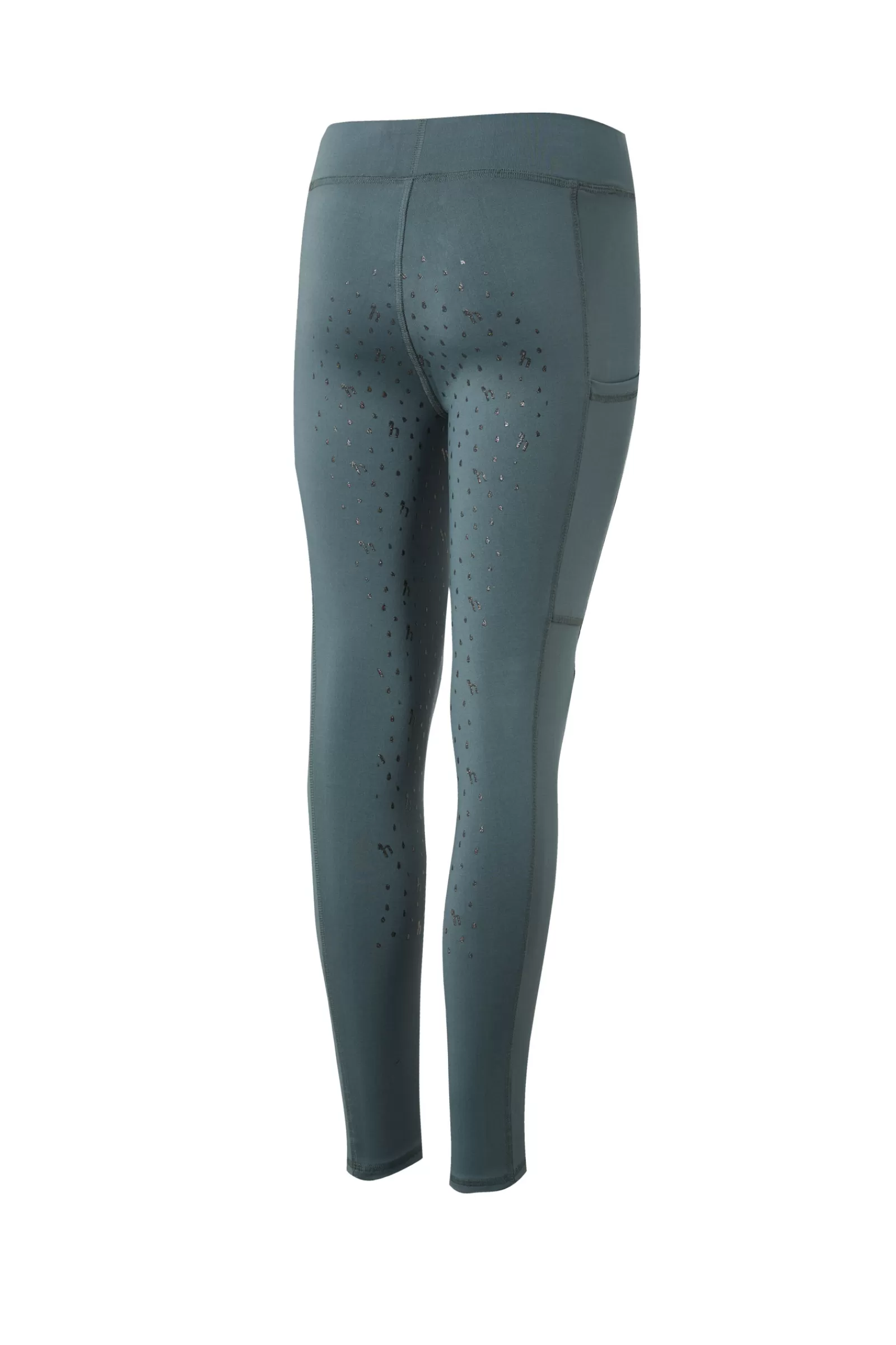 Riding Tights*horze Valeria Kids' Full Seat Riding Tights Goblin Blue