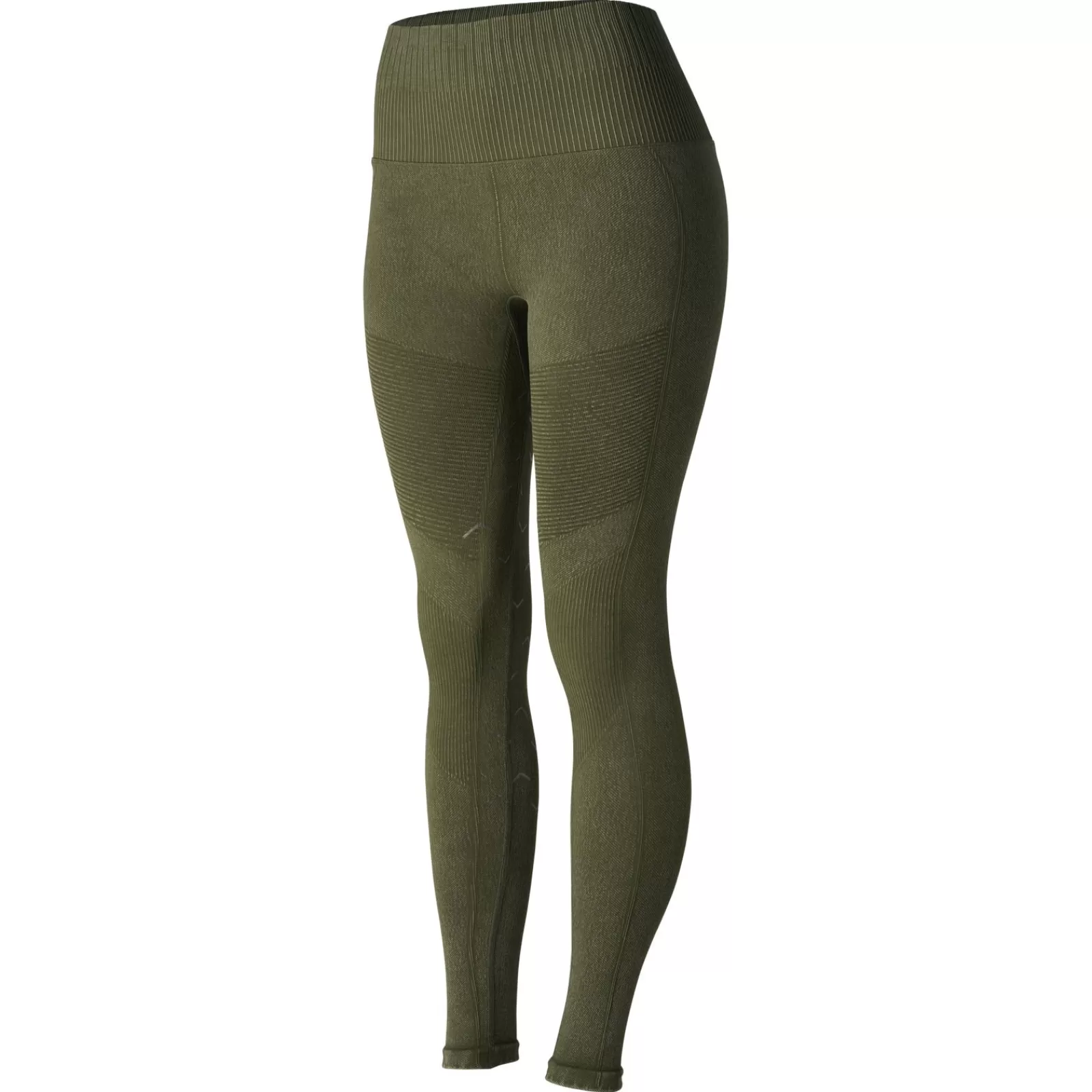 Riding Tights*horze Vanessa Women'S Seamless Denim-Look Silicone Full Seat Tights Dark Lichen Green