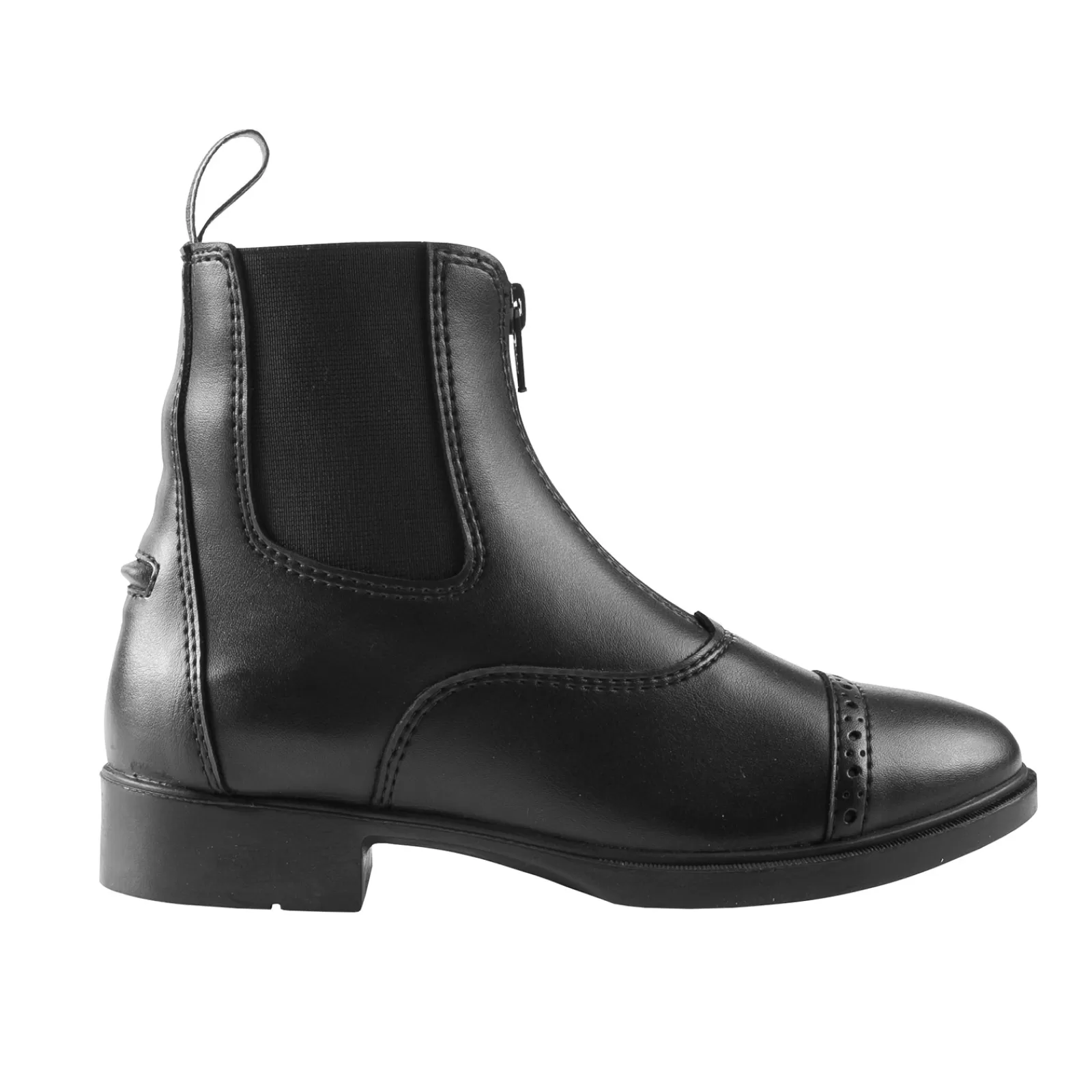 Kids Jodhpur Boots*horze Wexford Kids Front-Zip Jodhpur Boots Black