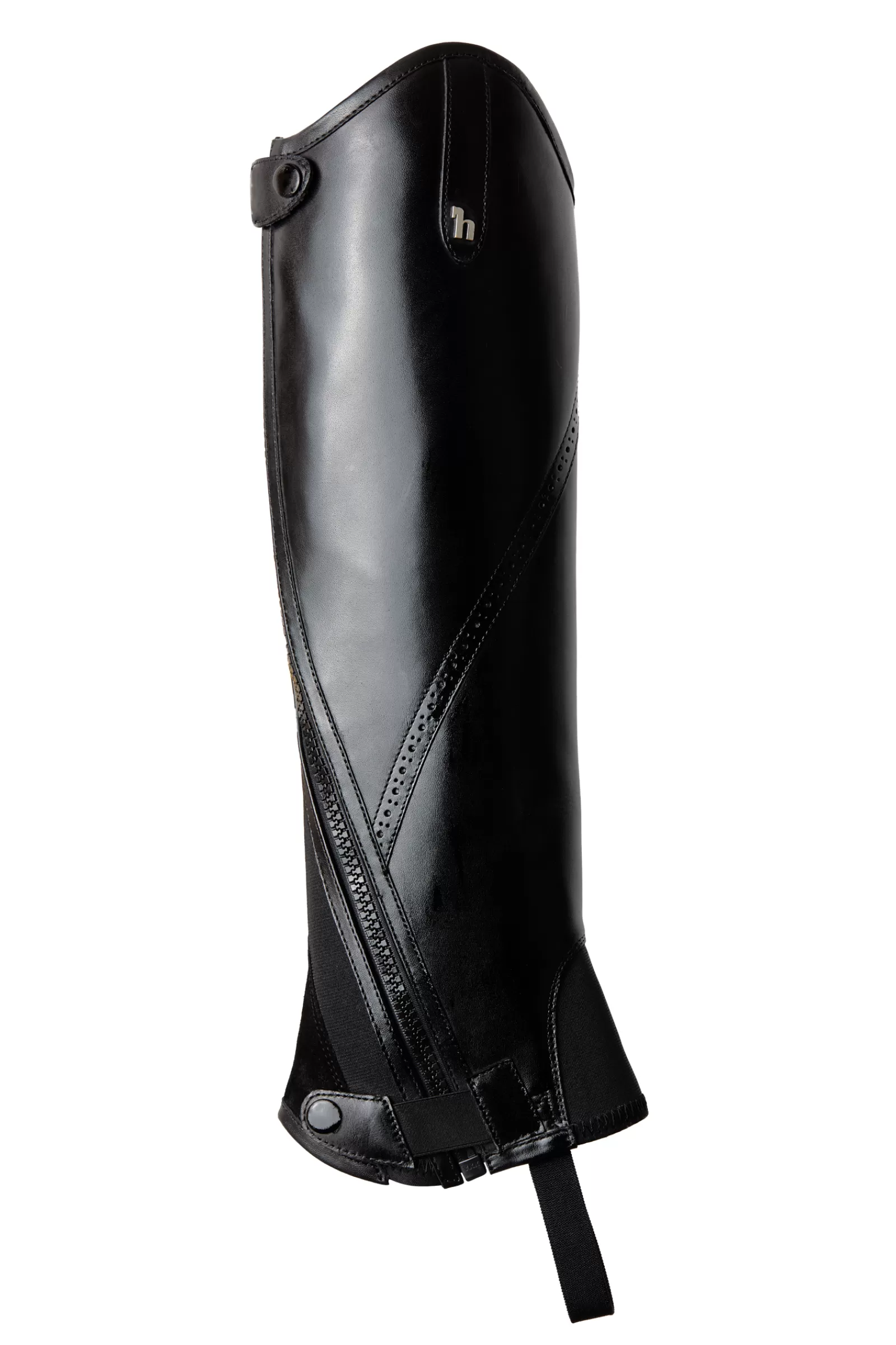 Half Chaps*horze Wicklow Half Chaps With Punch Hole Detail Black