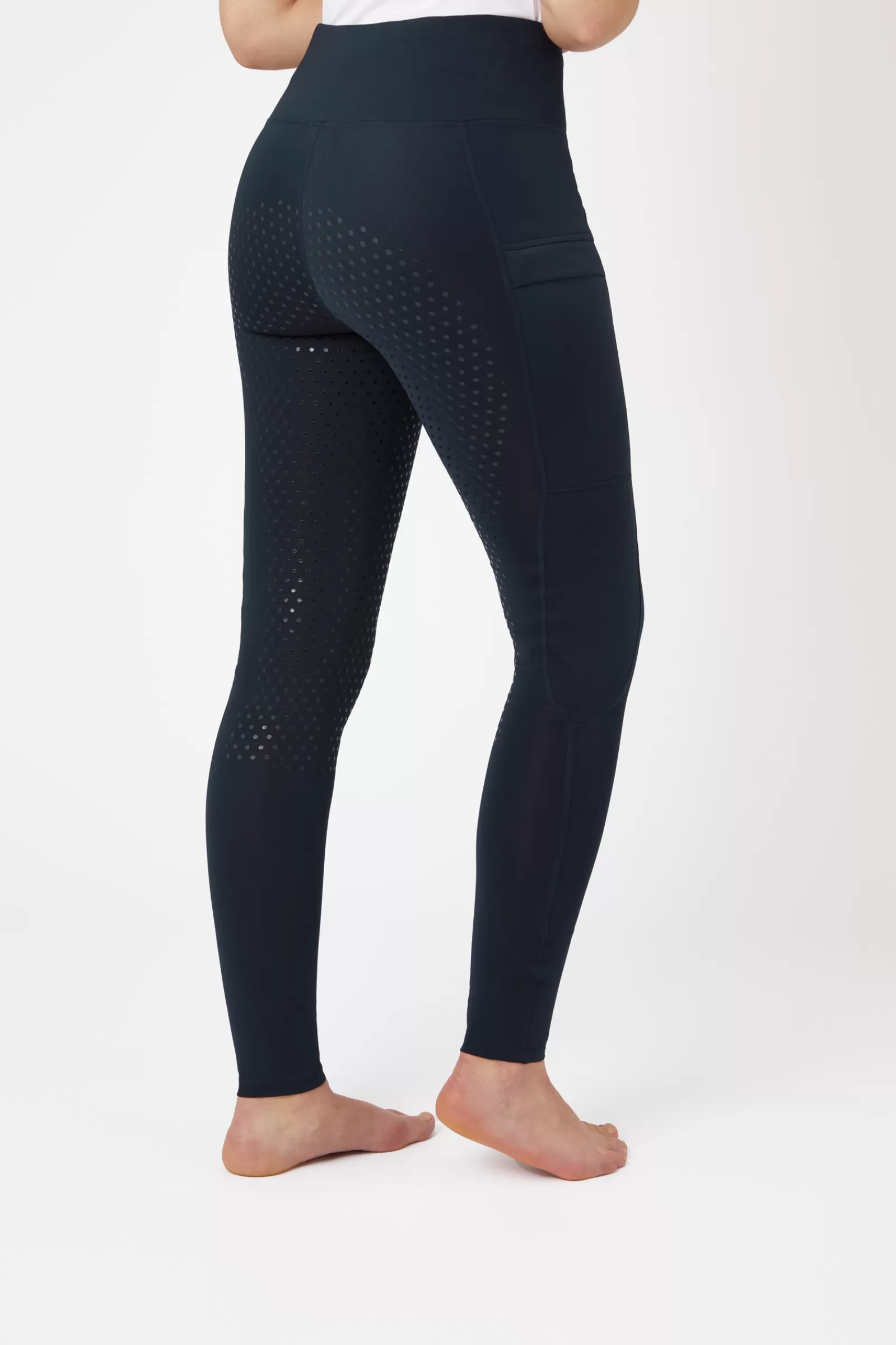 Riding Tights*horze Women'S Full Seat Tights With Mesh Leg Bottoms Db/Ab