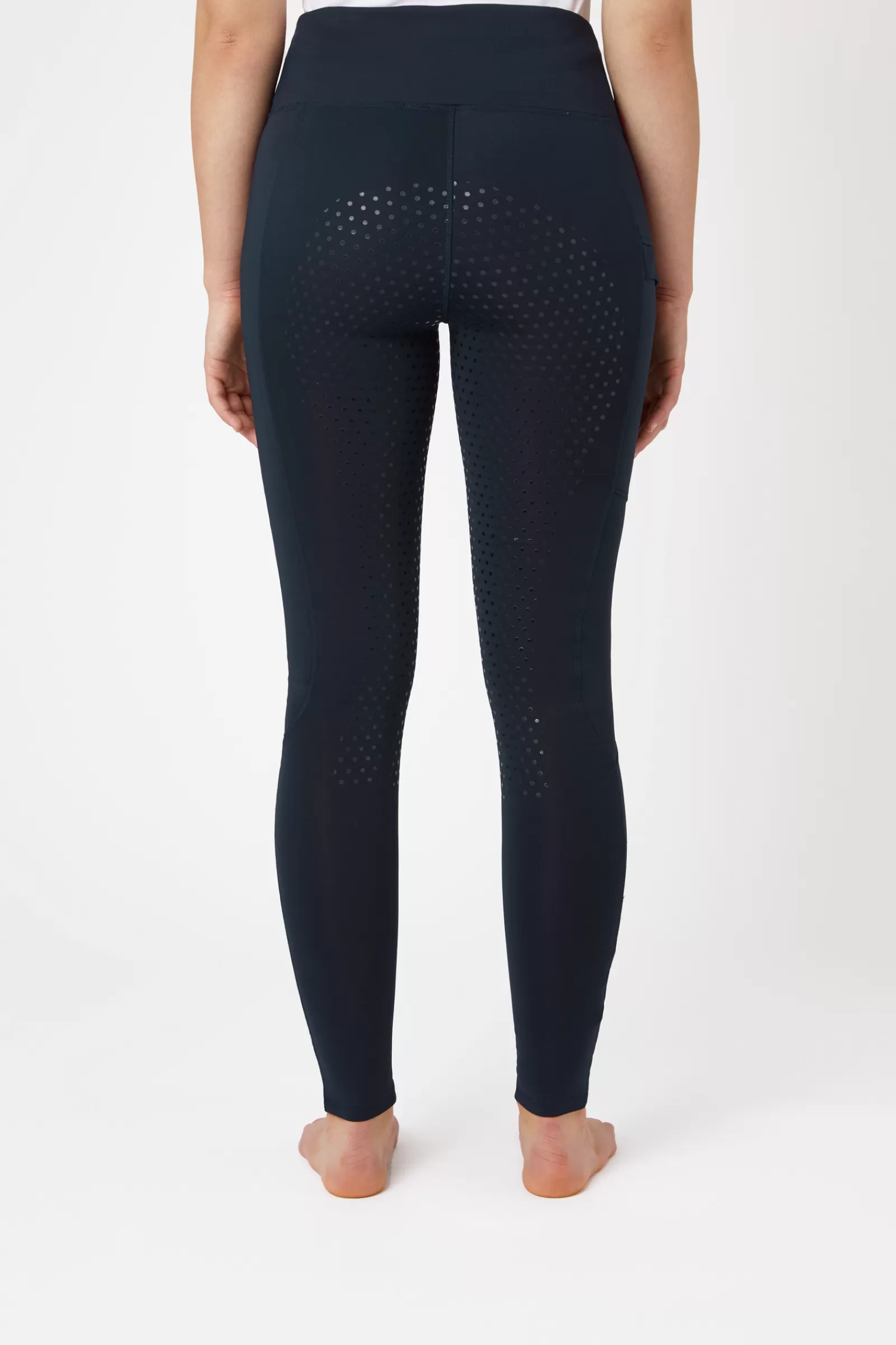 Riding Tights*horze Women'S Full Seat Tights With Mesh Leg Bottoms Db/Ab