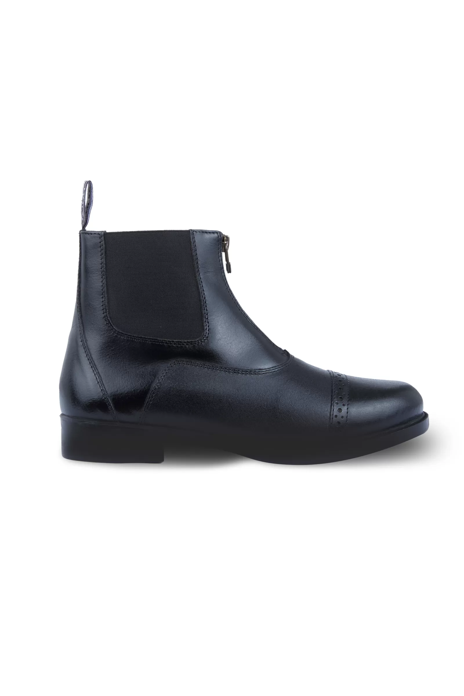 Jodhpur Boots*horze Women'S Leather Jodhpur Boots With Front Zip Black