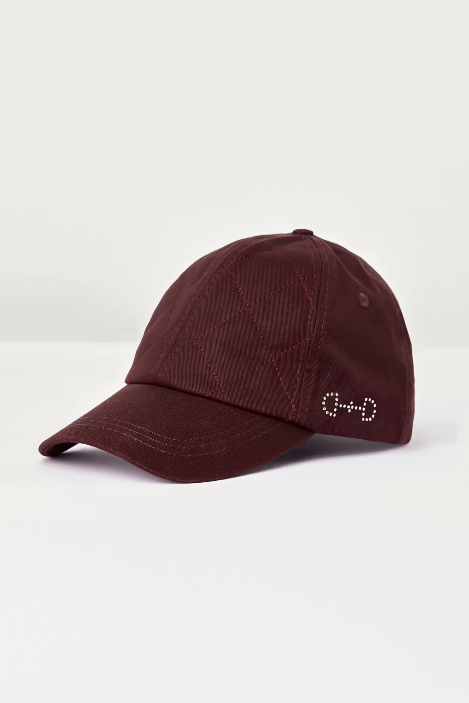 Caps & Headbands*horze Women'S Quilted Cap Burgundy Red Mahogany