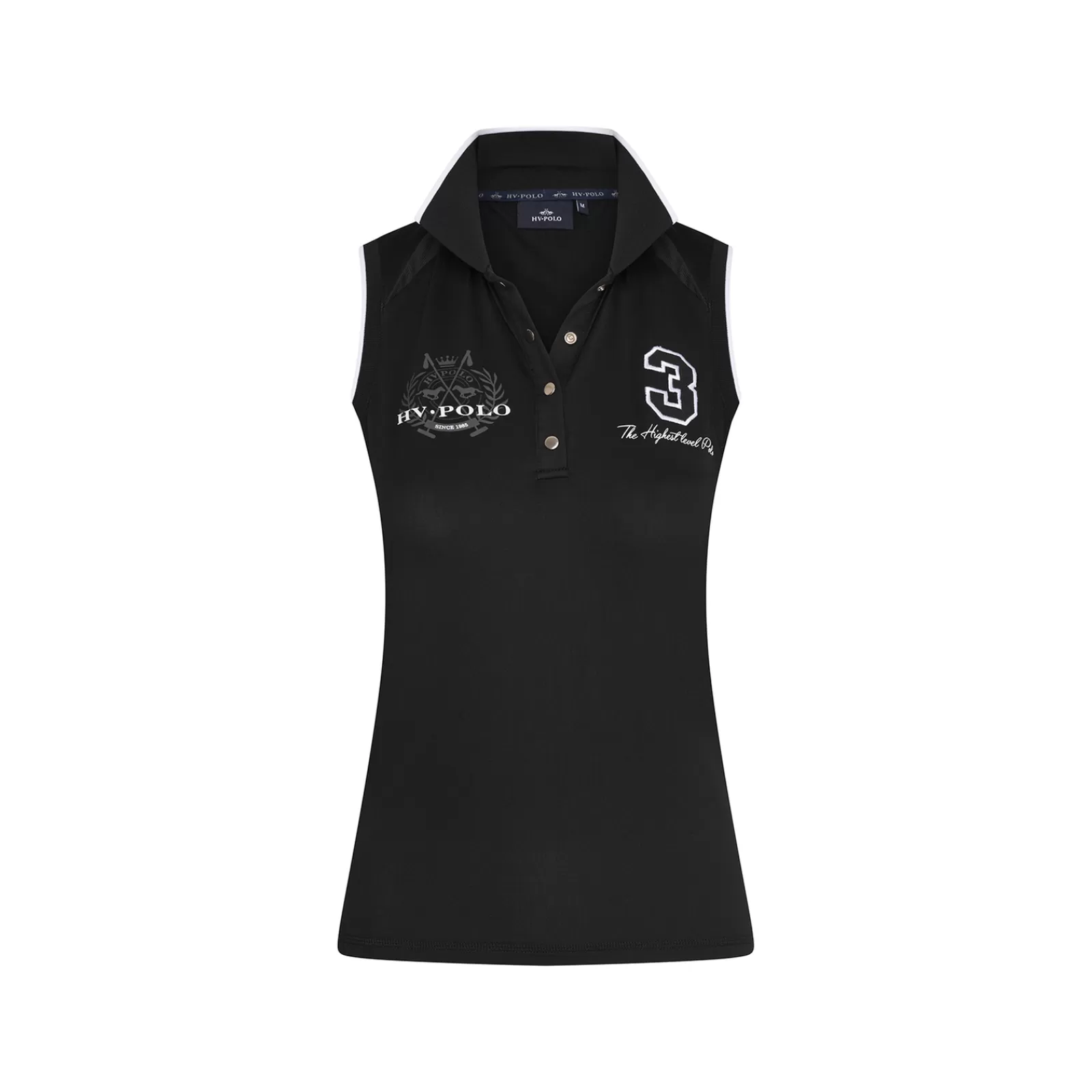 Tops & T-Shirts*hvpolo Hv Polo Favouritas Tech Women'S Sleeveless Polo Shirt Black