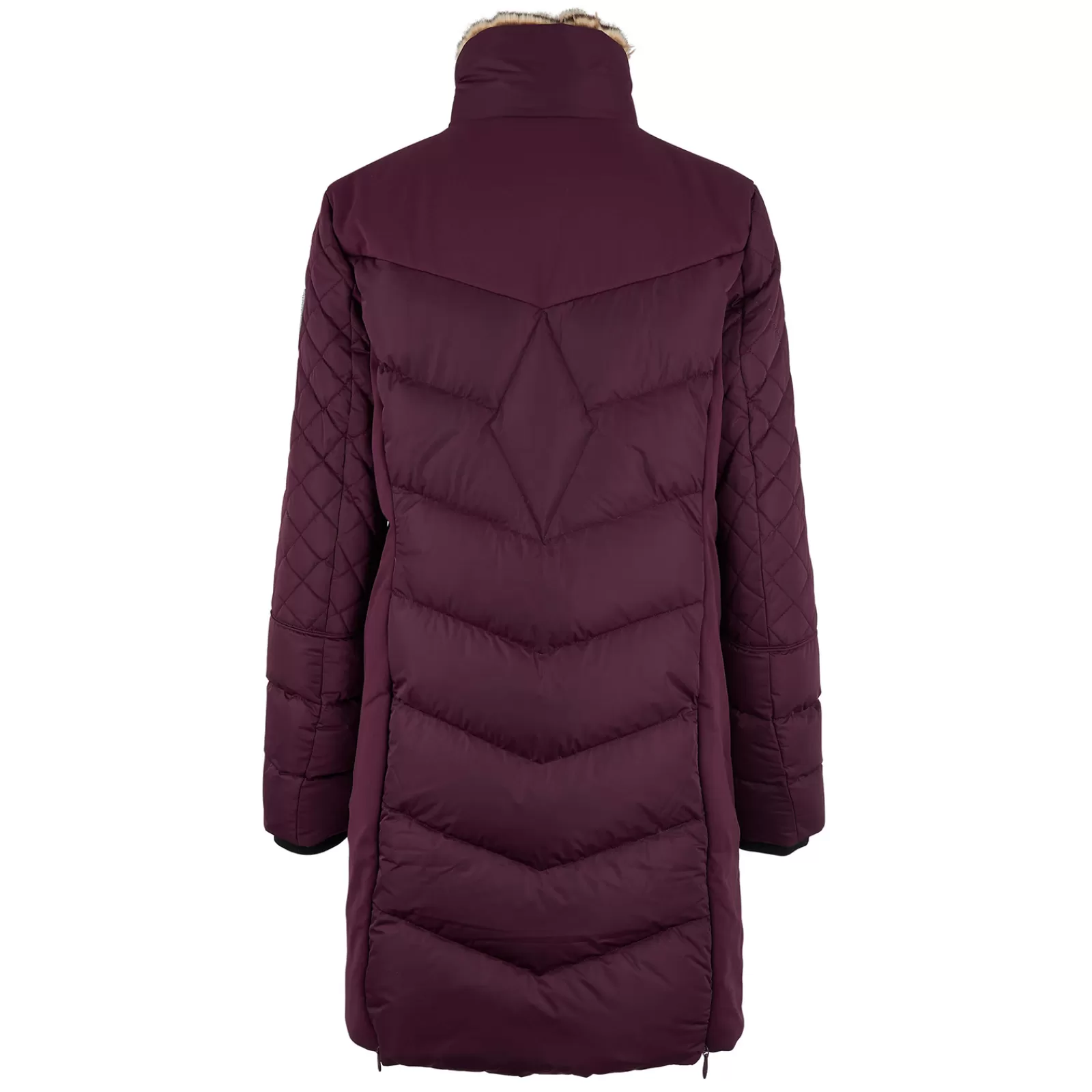 Coats & Jackets*hvpolo Hv Polo Padded Long Coat Como Plum Red