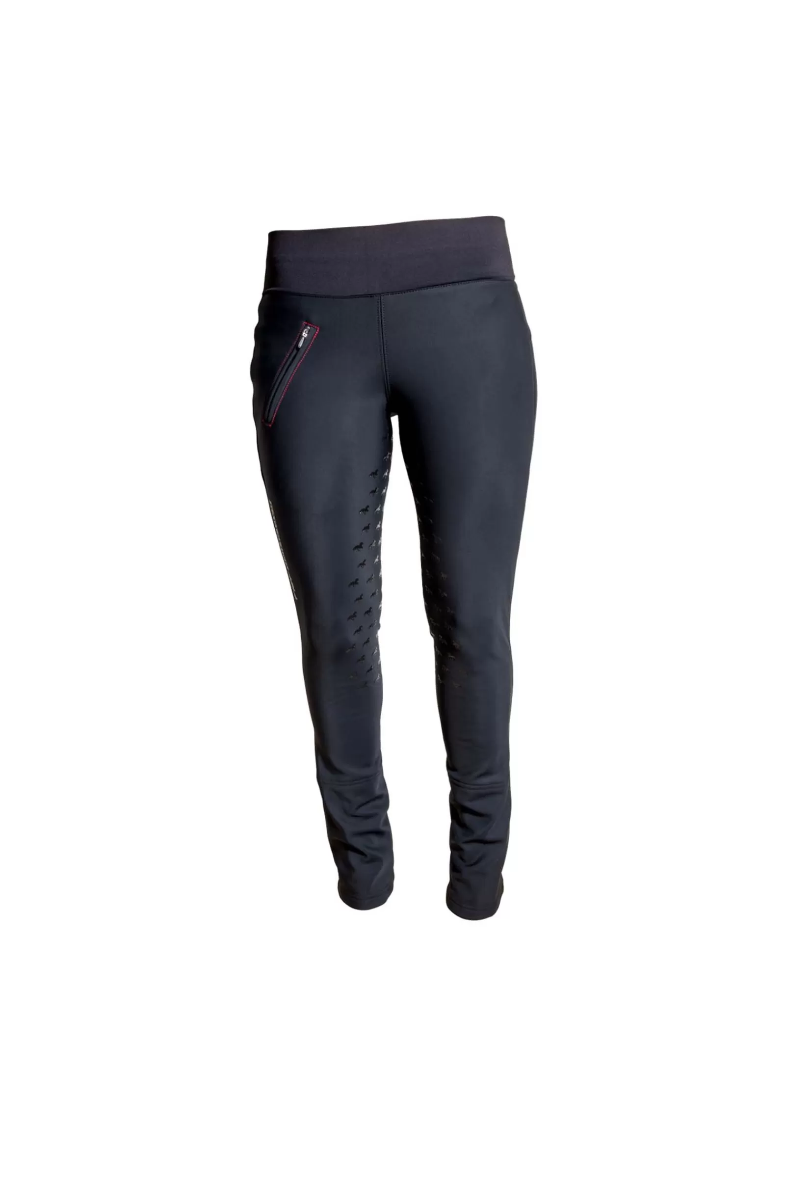 Riding Tights*karlslund Galdur Women'S Full Grip Winter Jodhpur Tights Black